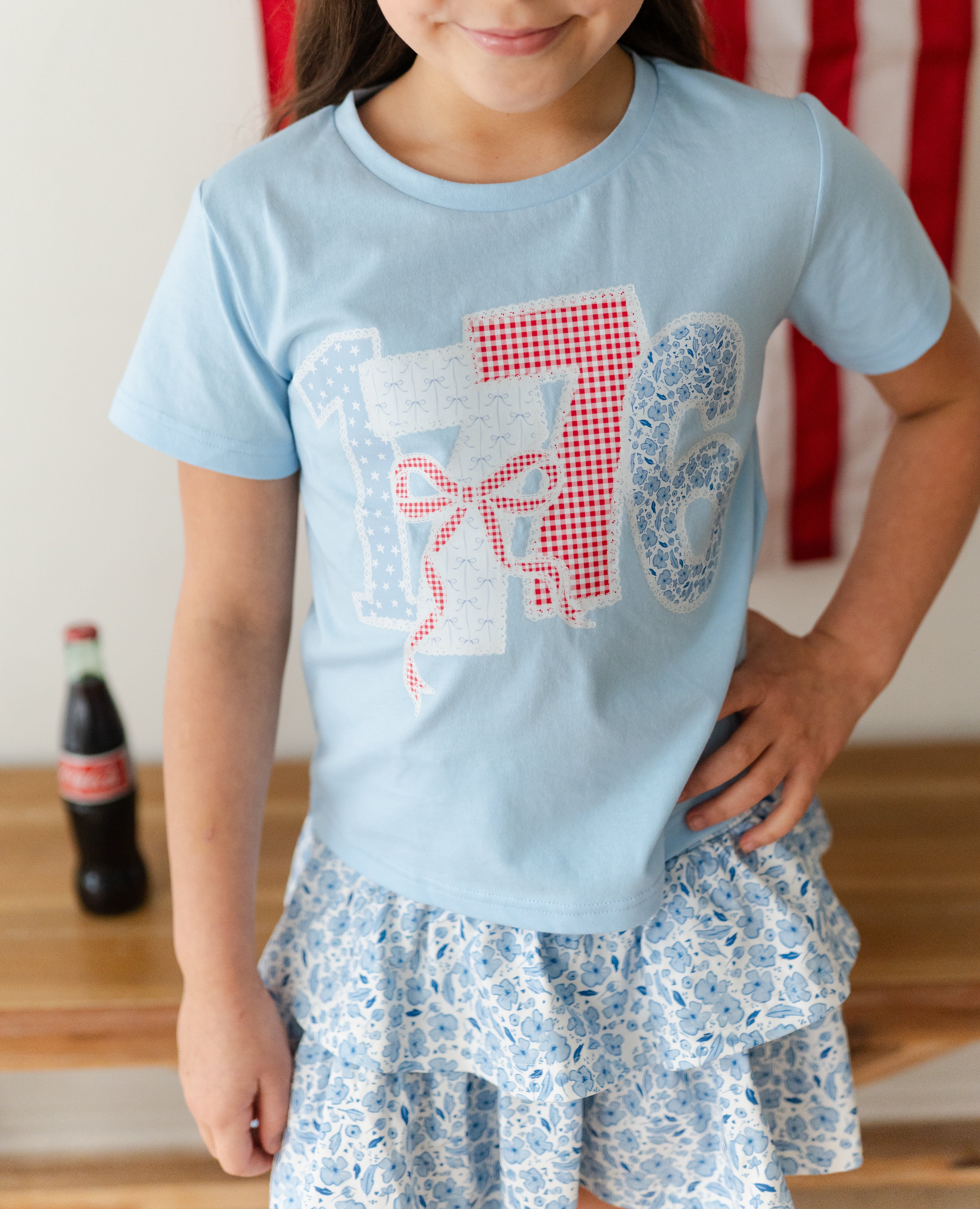 Applique Graphic Tee - 1776 Daydream