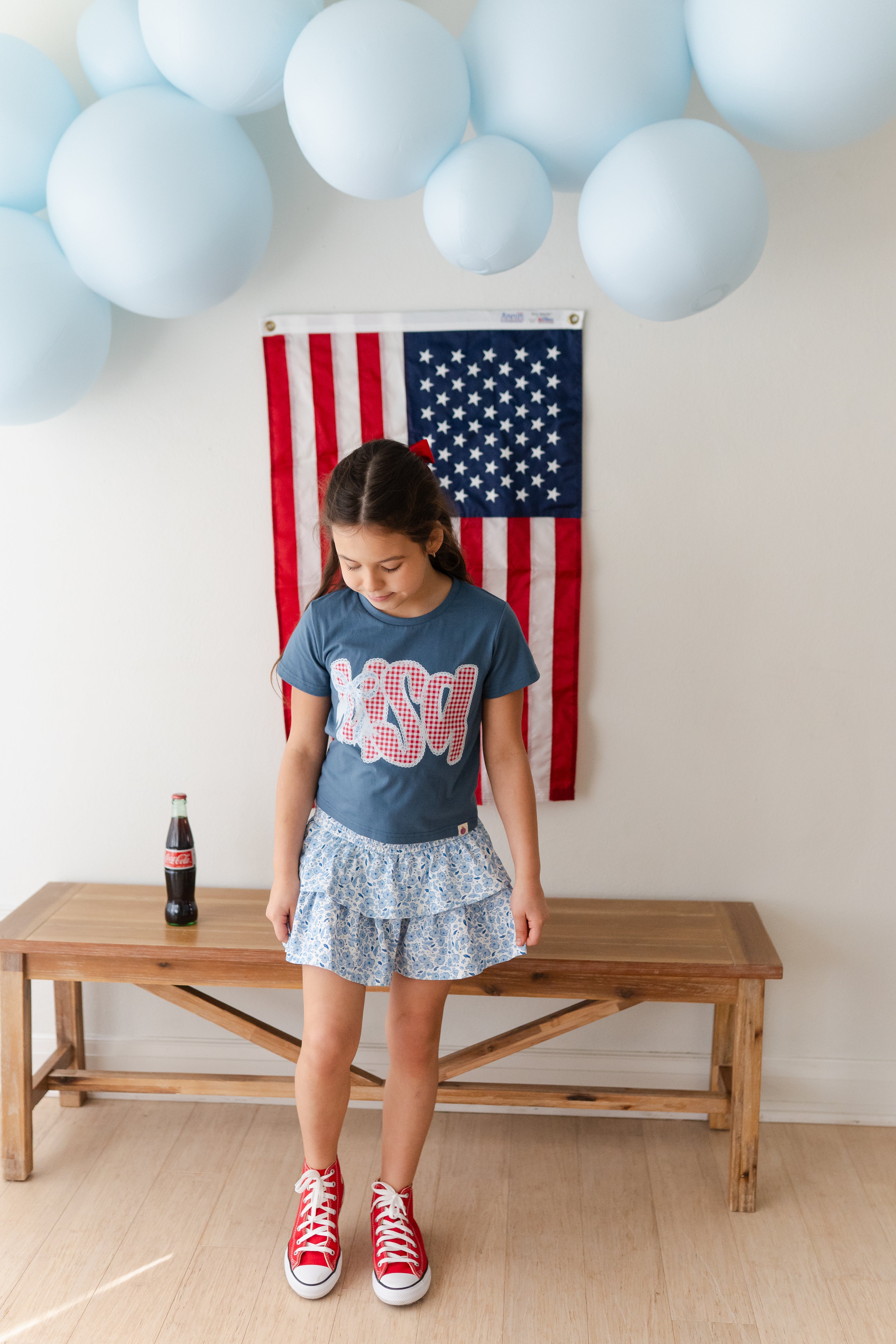 Applique Graphic Tee - USA Darling