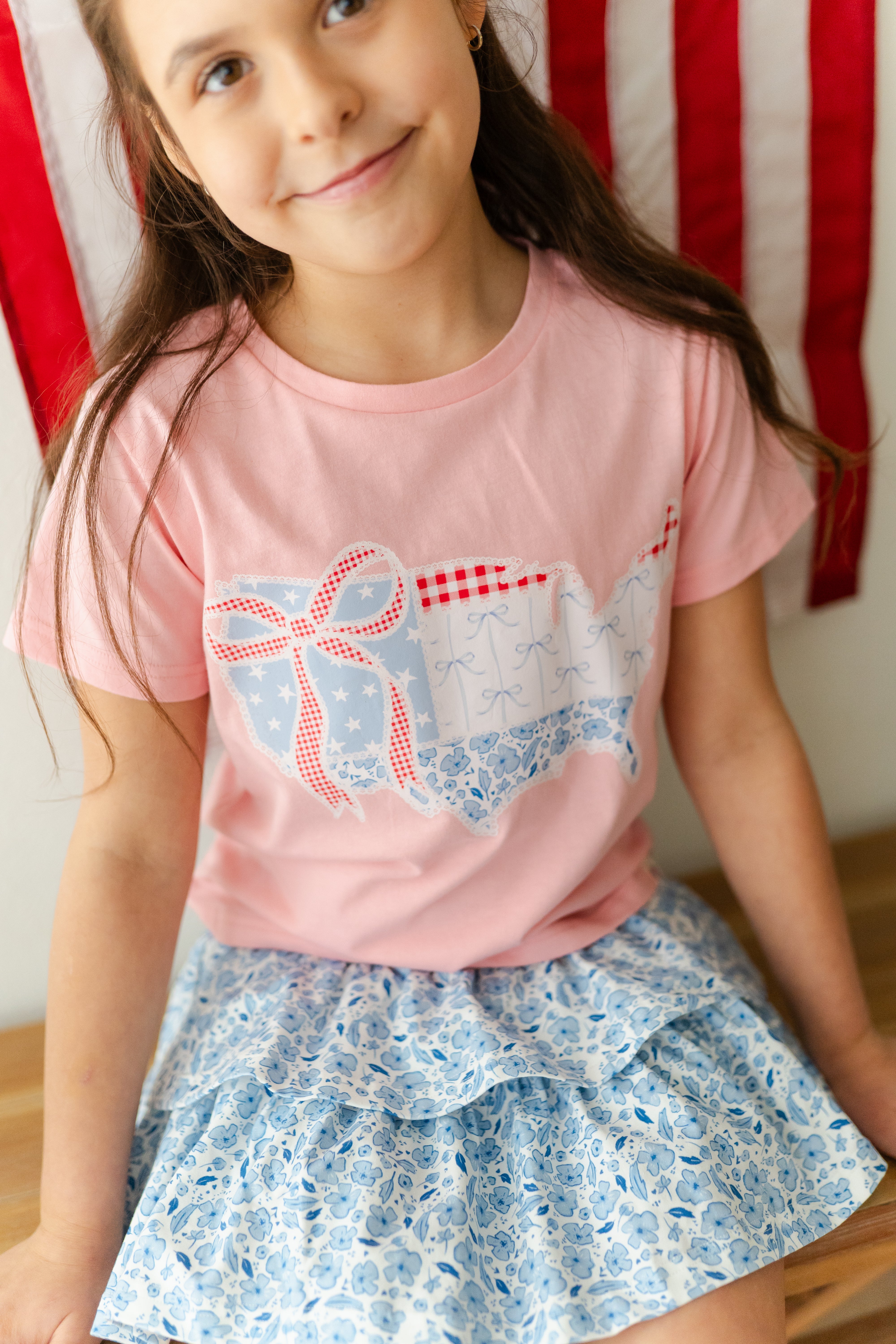 Applique Graphic Tee - Sweet Land of Liberty (Pre-Order)