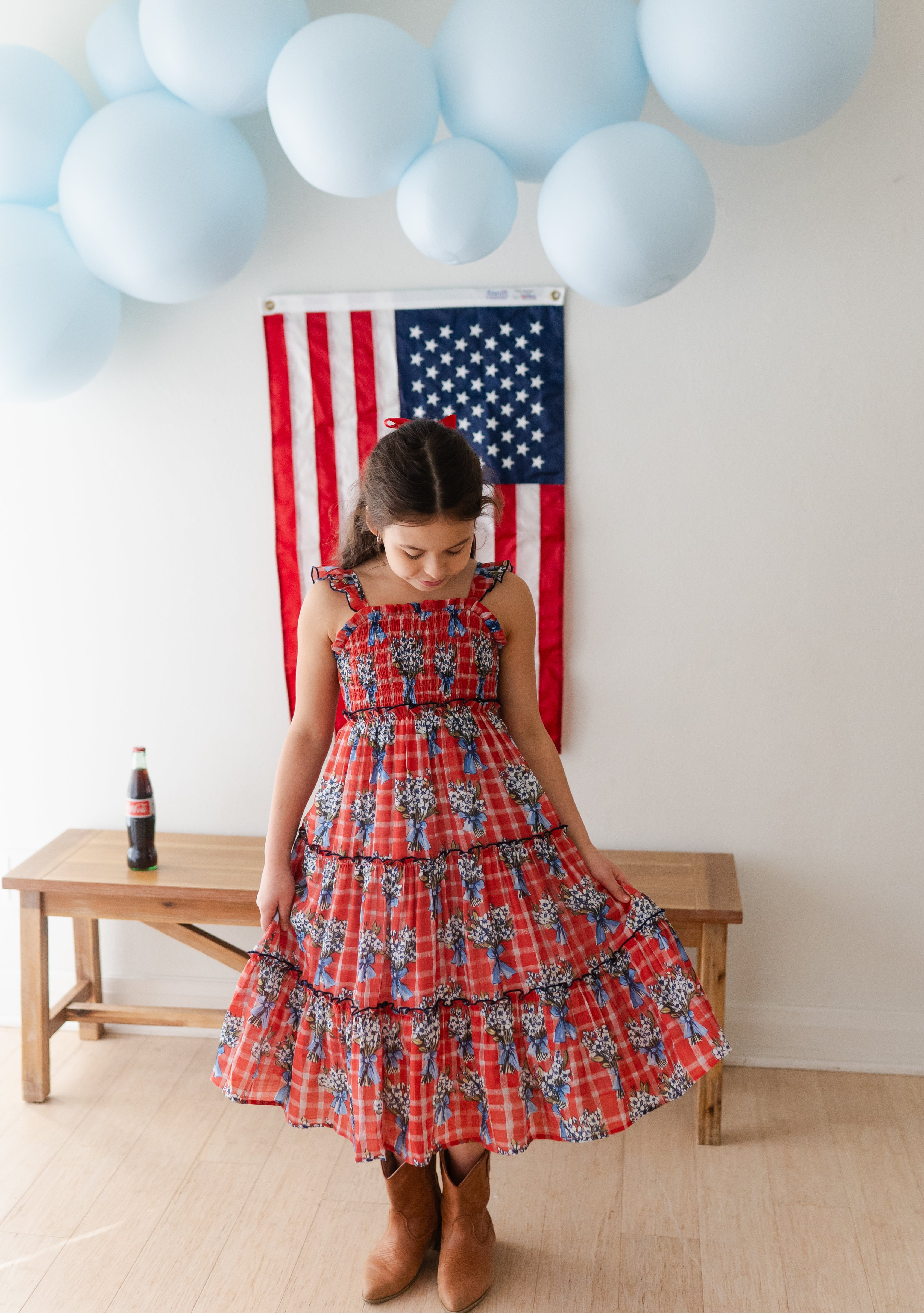 Fiona Maxi Dress - Patriotic Picnic (Pre-Order)