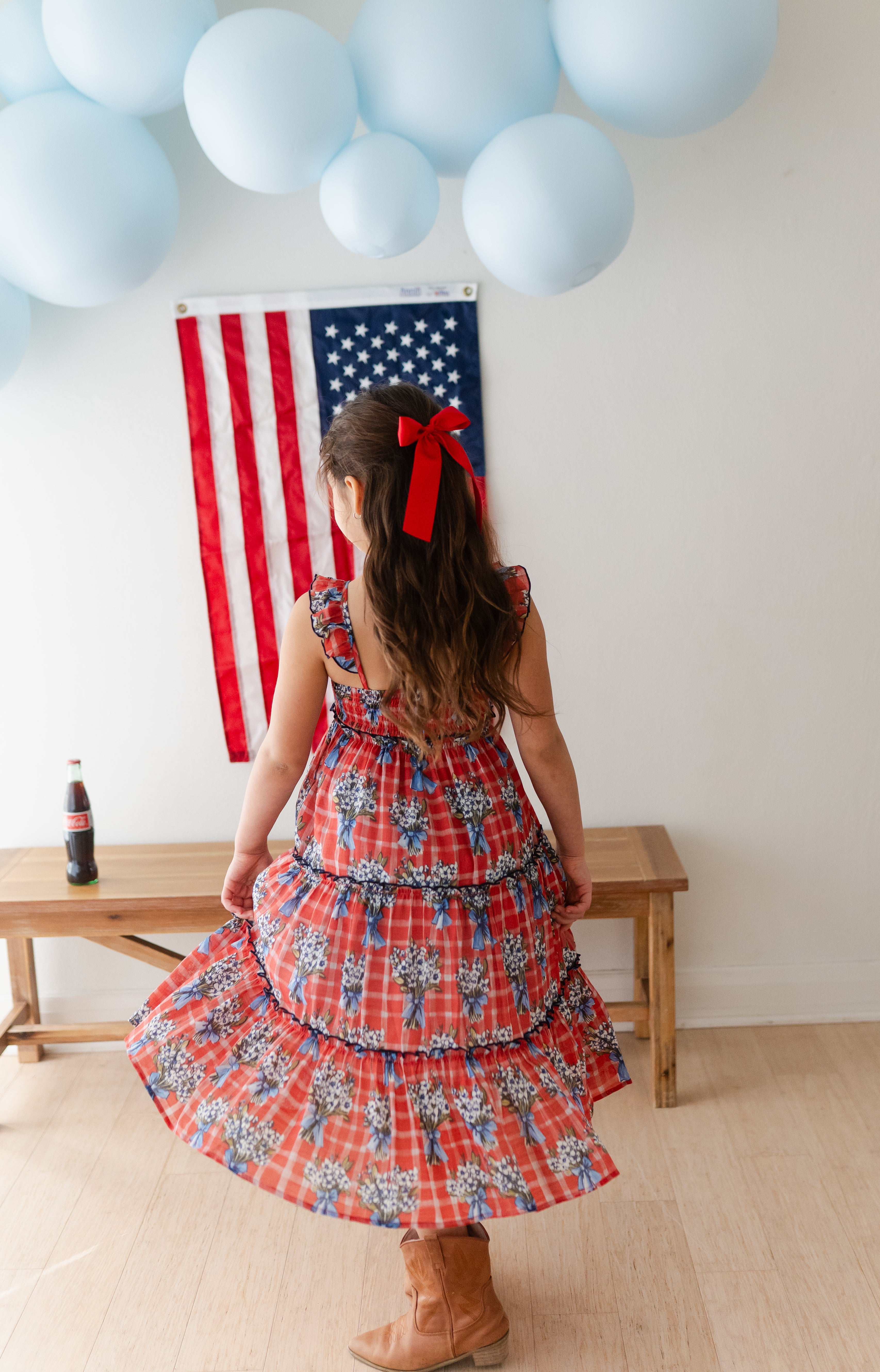 Fiona Maxi Dress - Patriotic Picnic (Pre-Order)