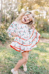 Puff Sleeve Smocked Gingham Dress - Peppermint