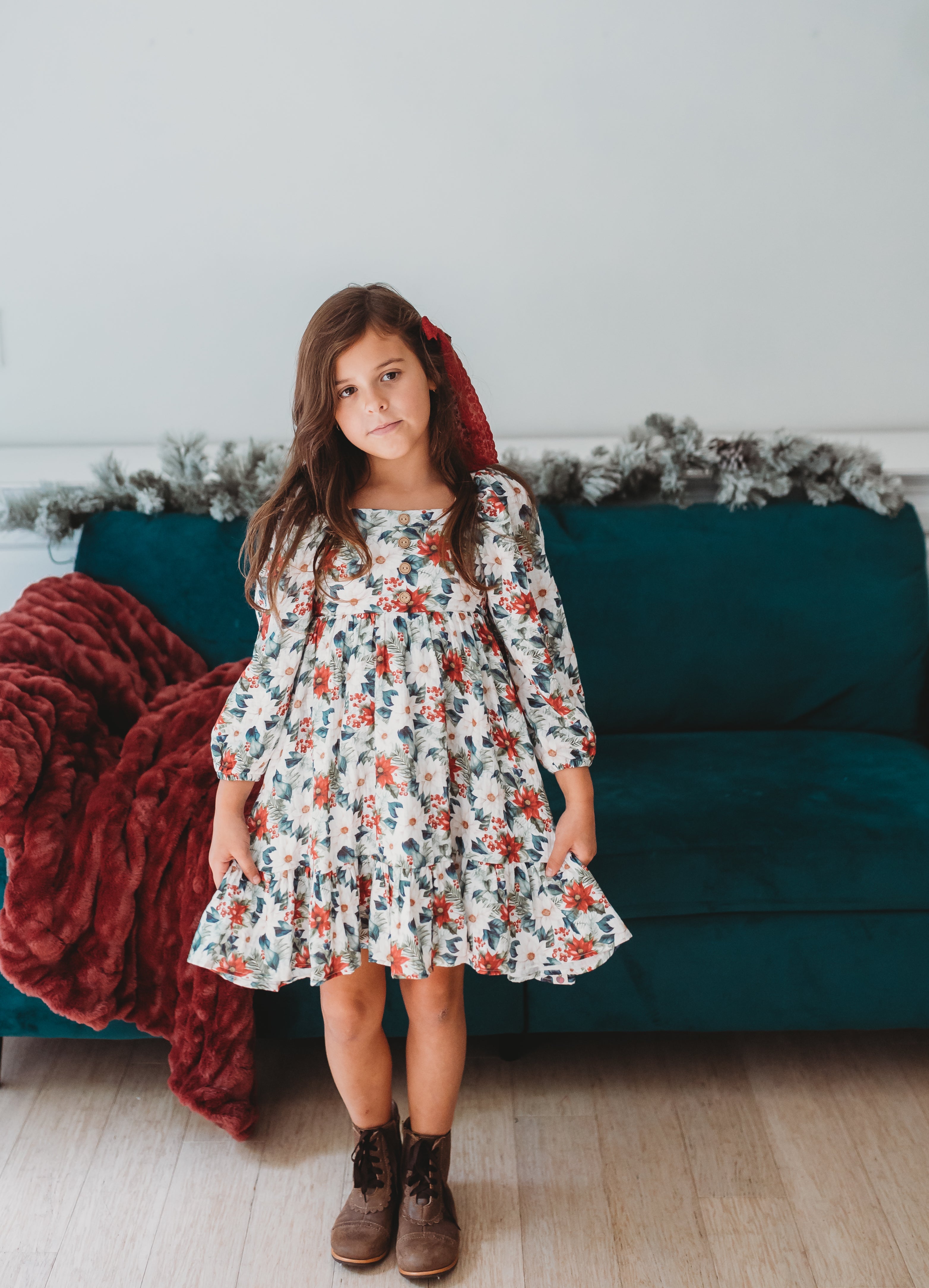 Puff Sleeve Gauze Dress - Snowberry (Pre-Order)