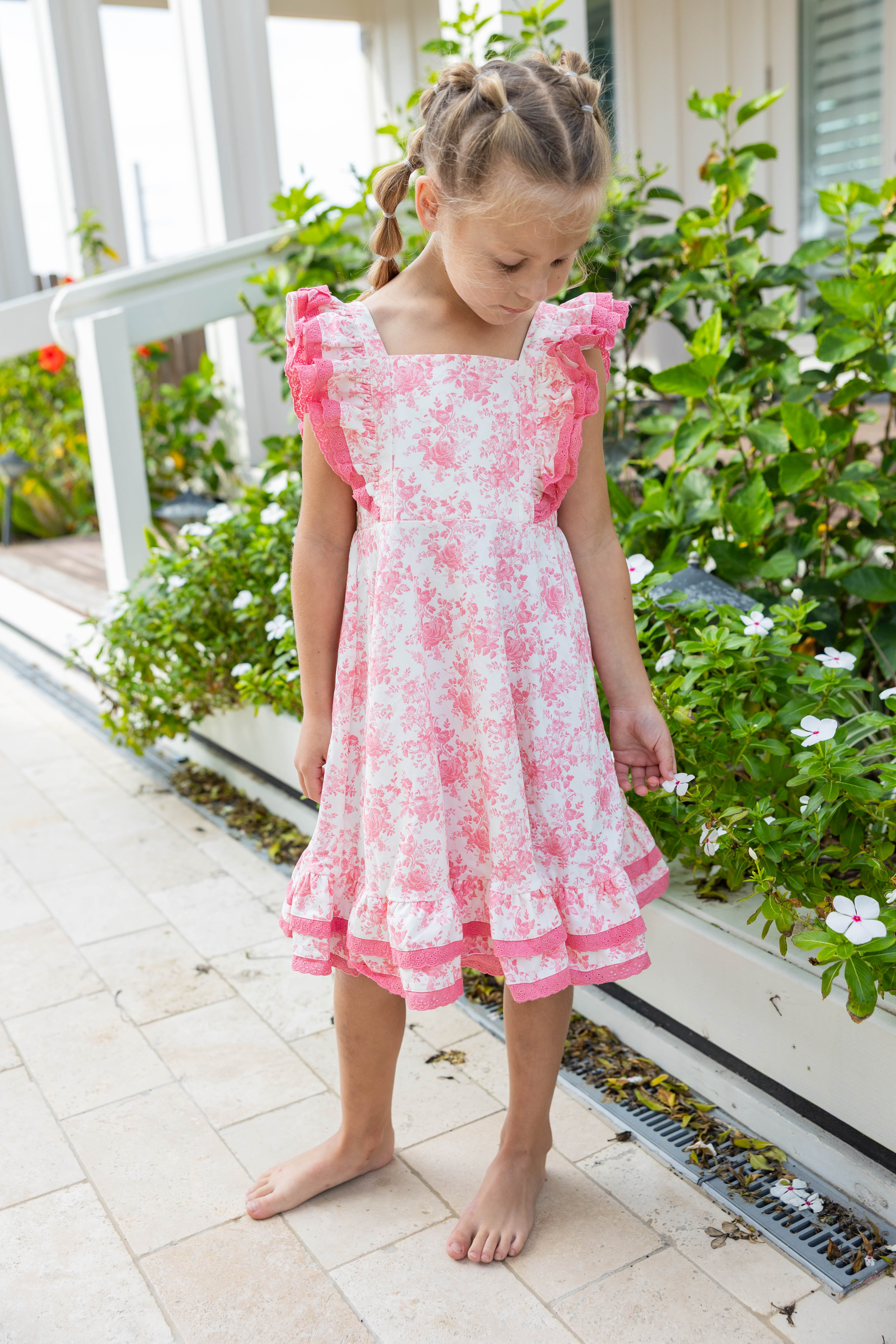 Drew Knit Dress - Toile de Rose (Pre-Order)