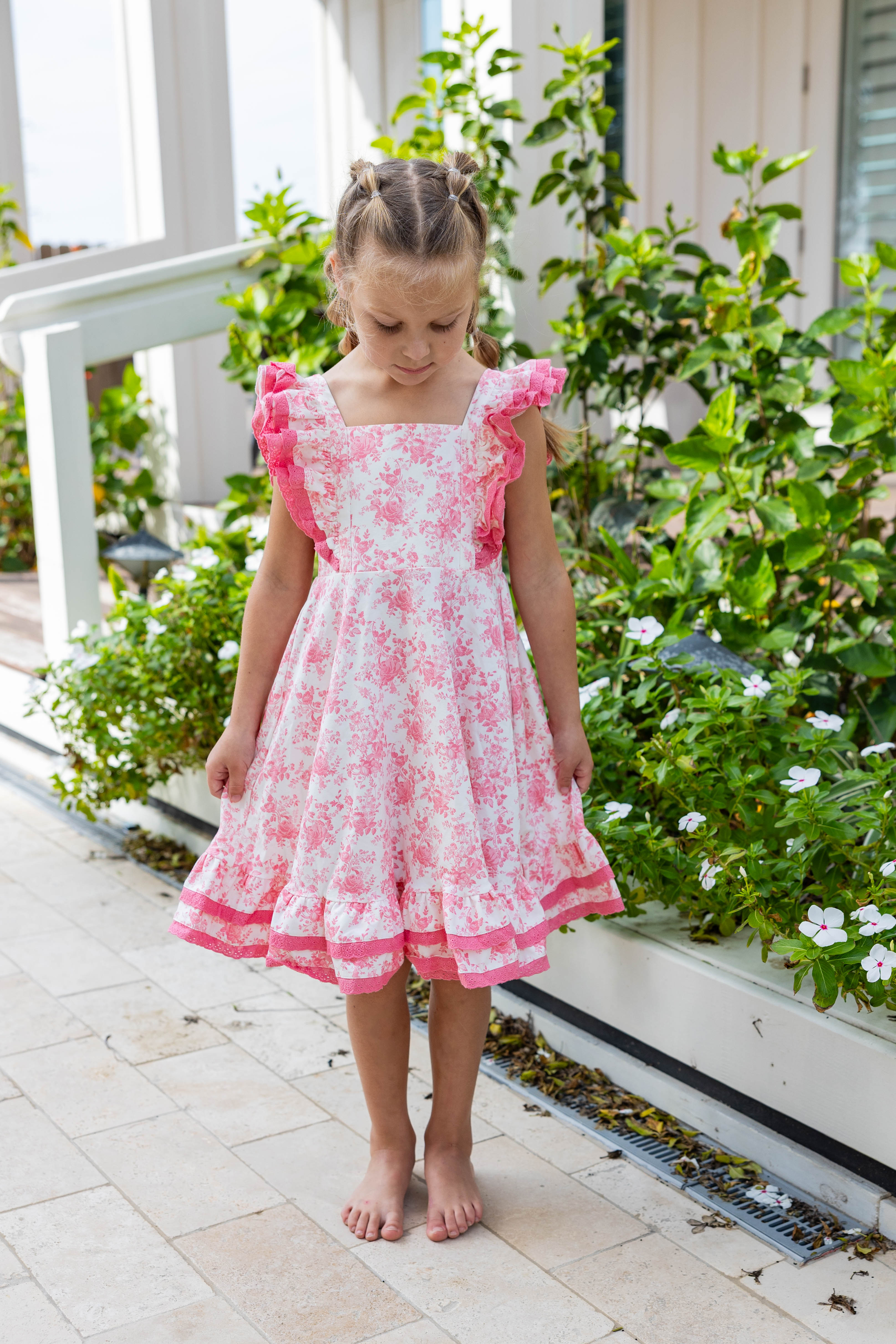 Drew Knit Dress - Toile de Rose (Pre-Order)