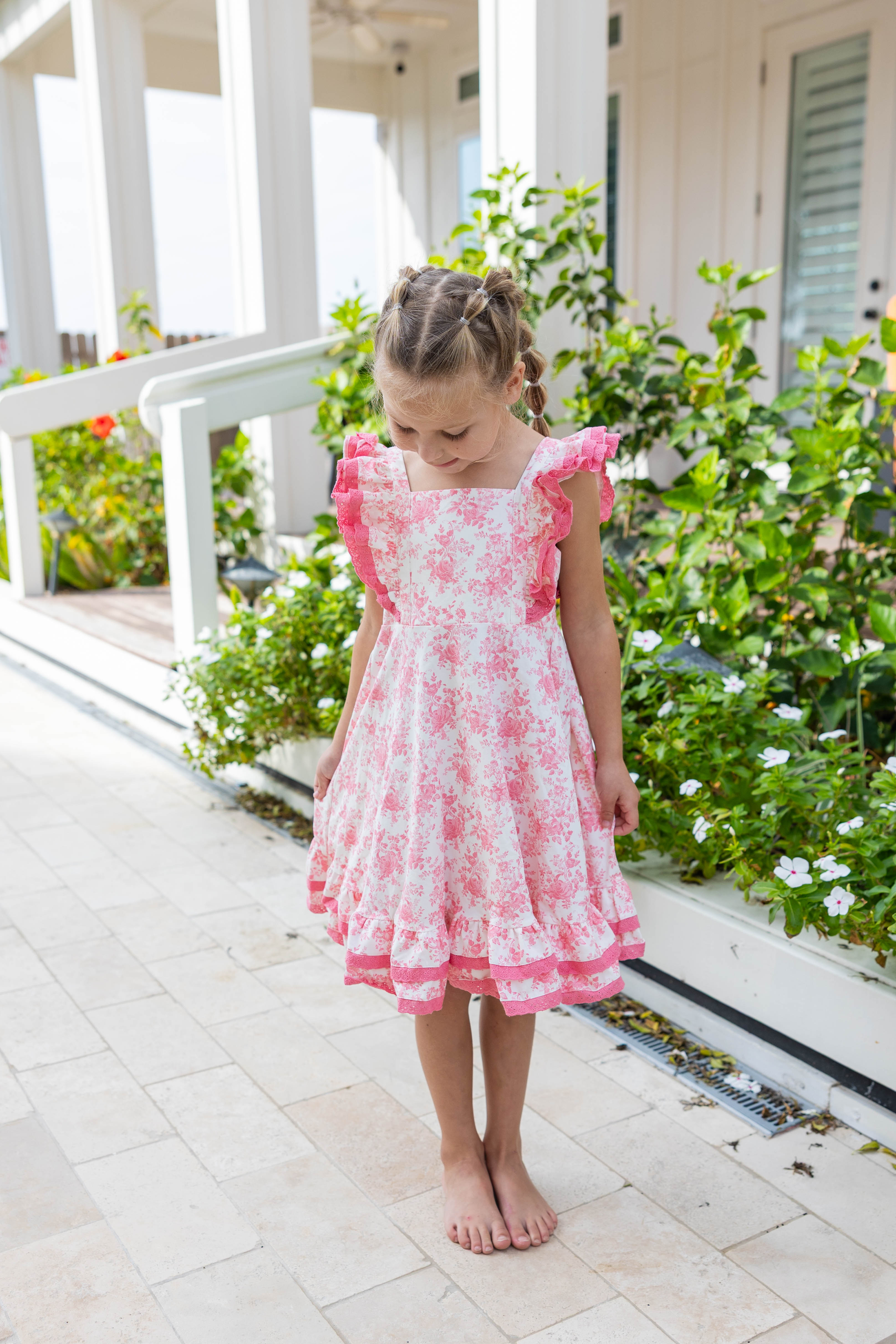 Drew Knit Dress - Toile de Rose (Pre-Order)