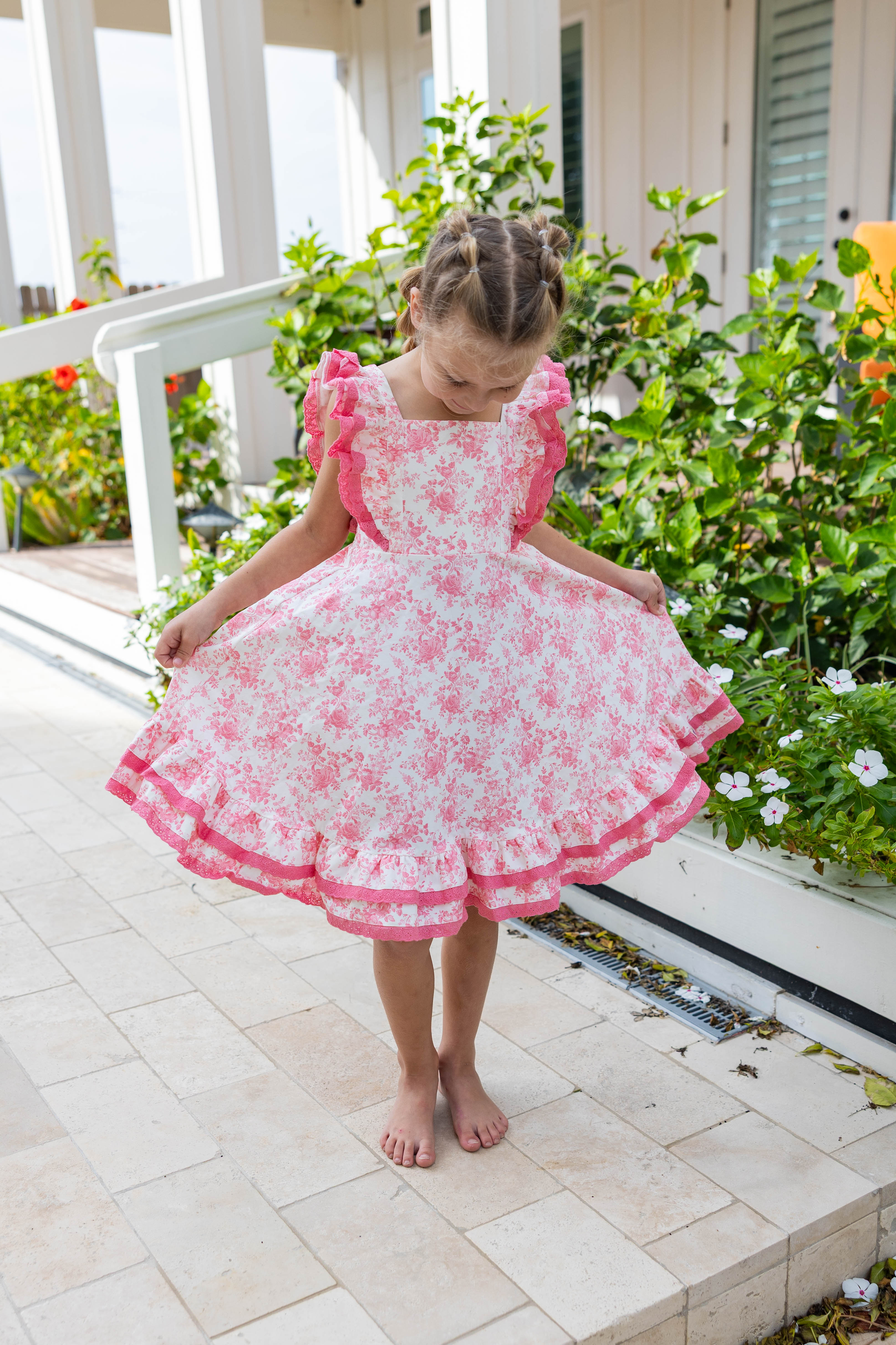 Drew Knit Dress - Toile de Rose (Pre-Order)