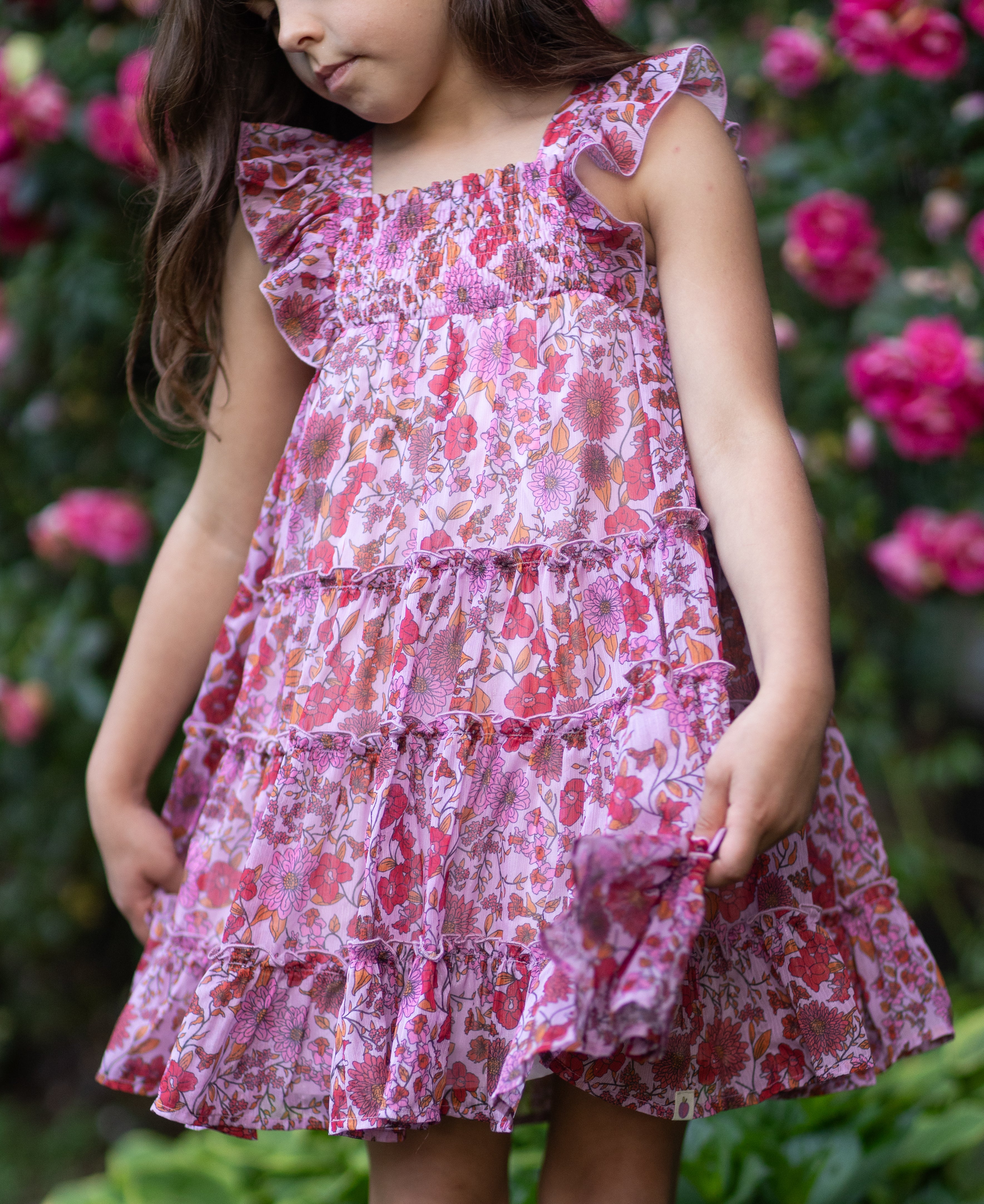 Brielle Shimmer Dress - Rosewood (Pre-Order)