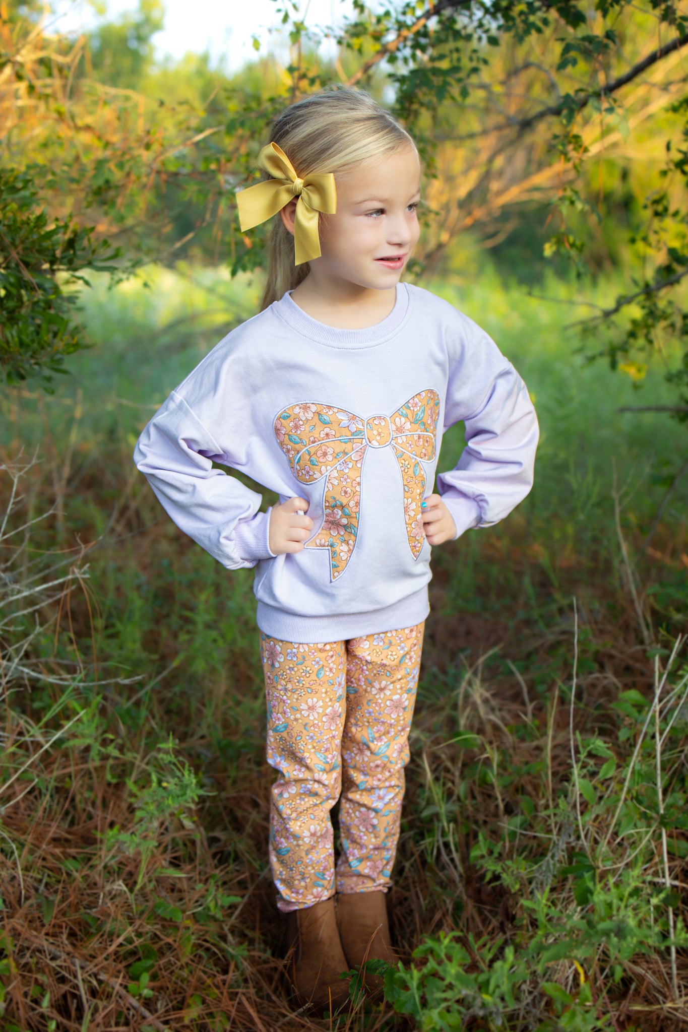 Bow Applique Sweater - Mariposa Meadows (Pre-Order)