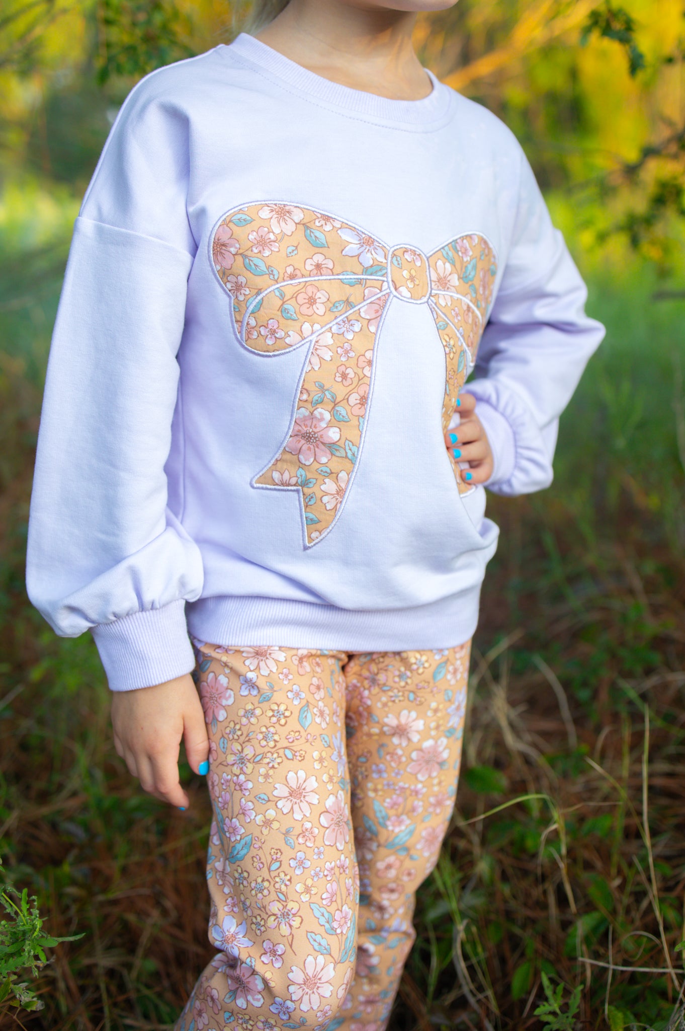 Bow Applique Sweater - Mariposa Meadows (Pre-Order)