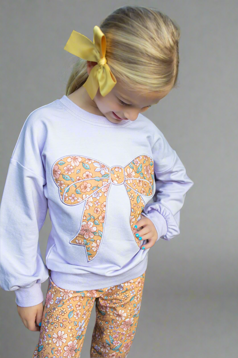 Bow Applique Sweater - Mariposa Meadows (Pre-Order)