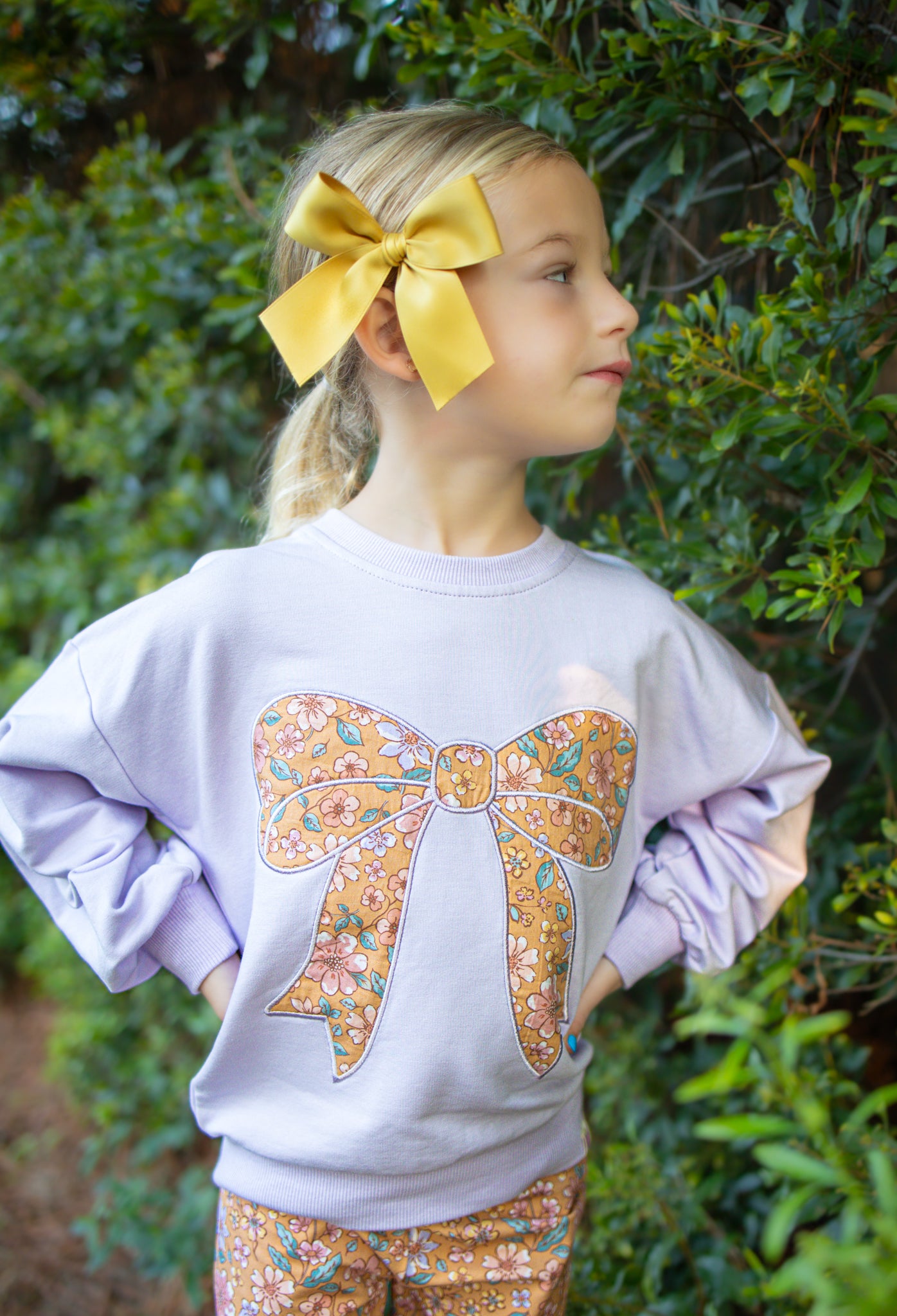 Bow Applique Sweater - Mariposa Meadows (Pre-Order)