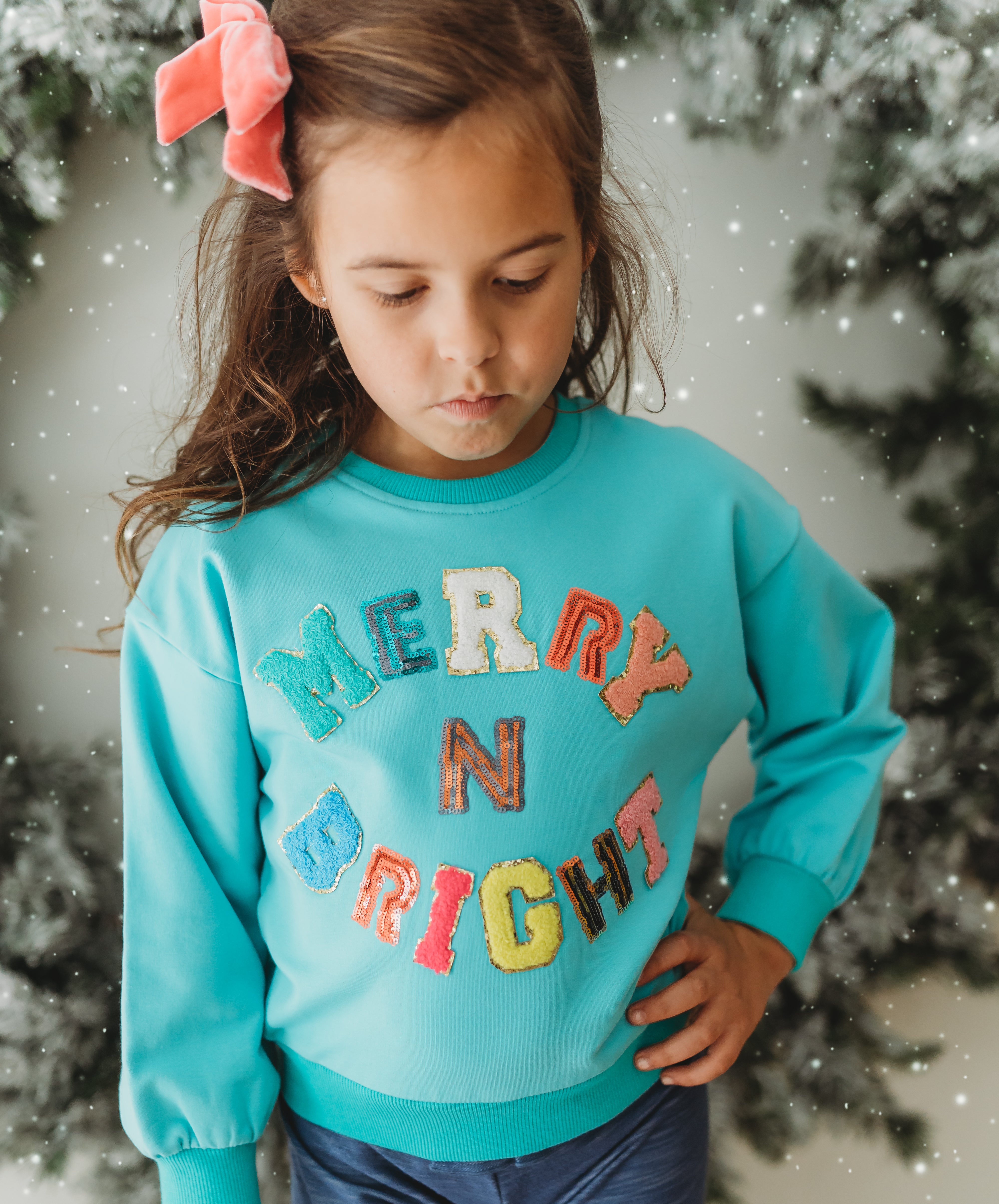 Chenille Sweatshirt - Merry N Bright