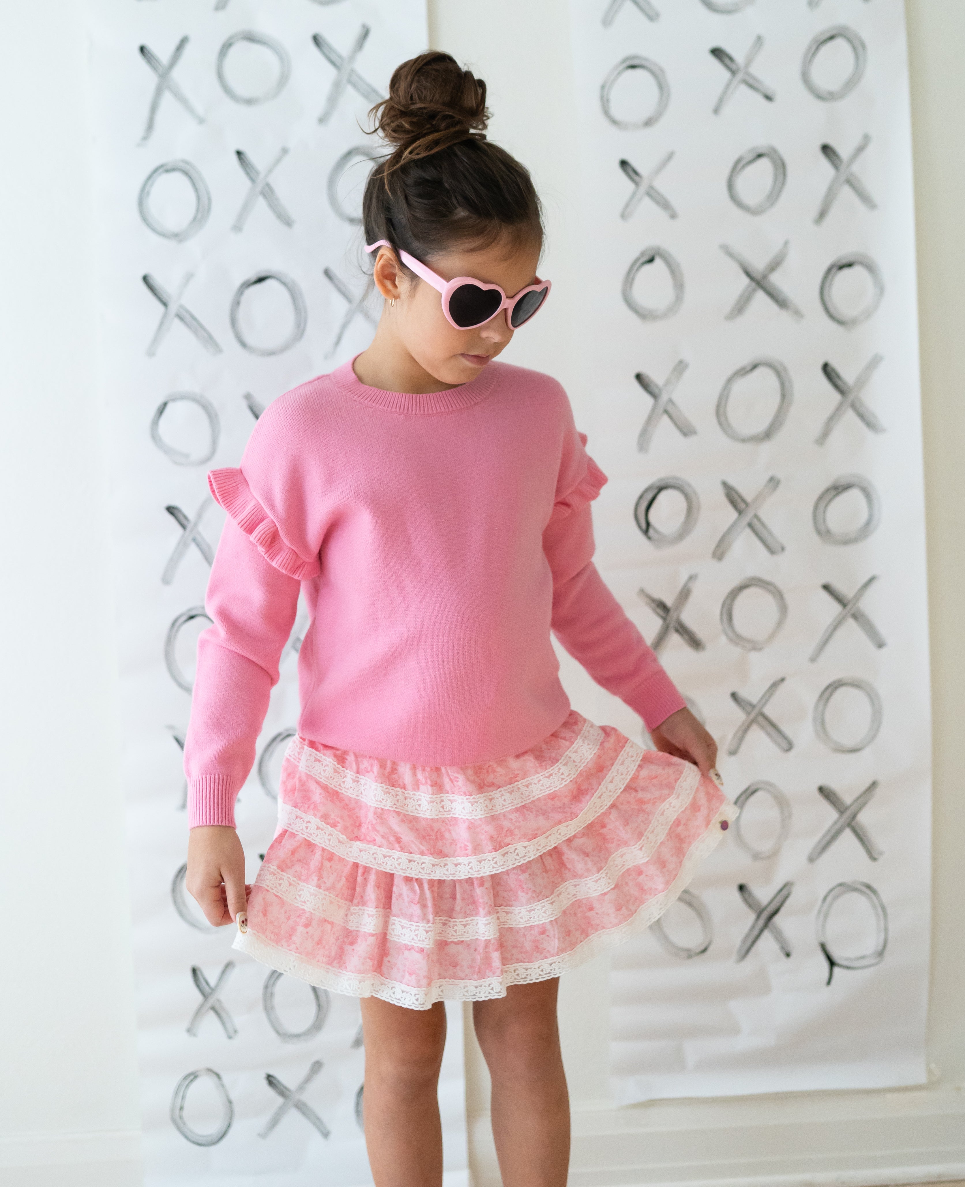Blair Layer Skirt - Pink Peony
