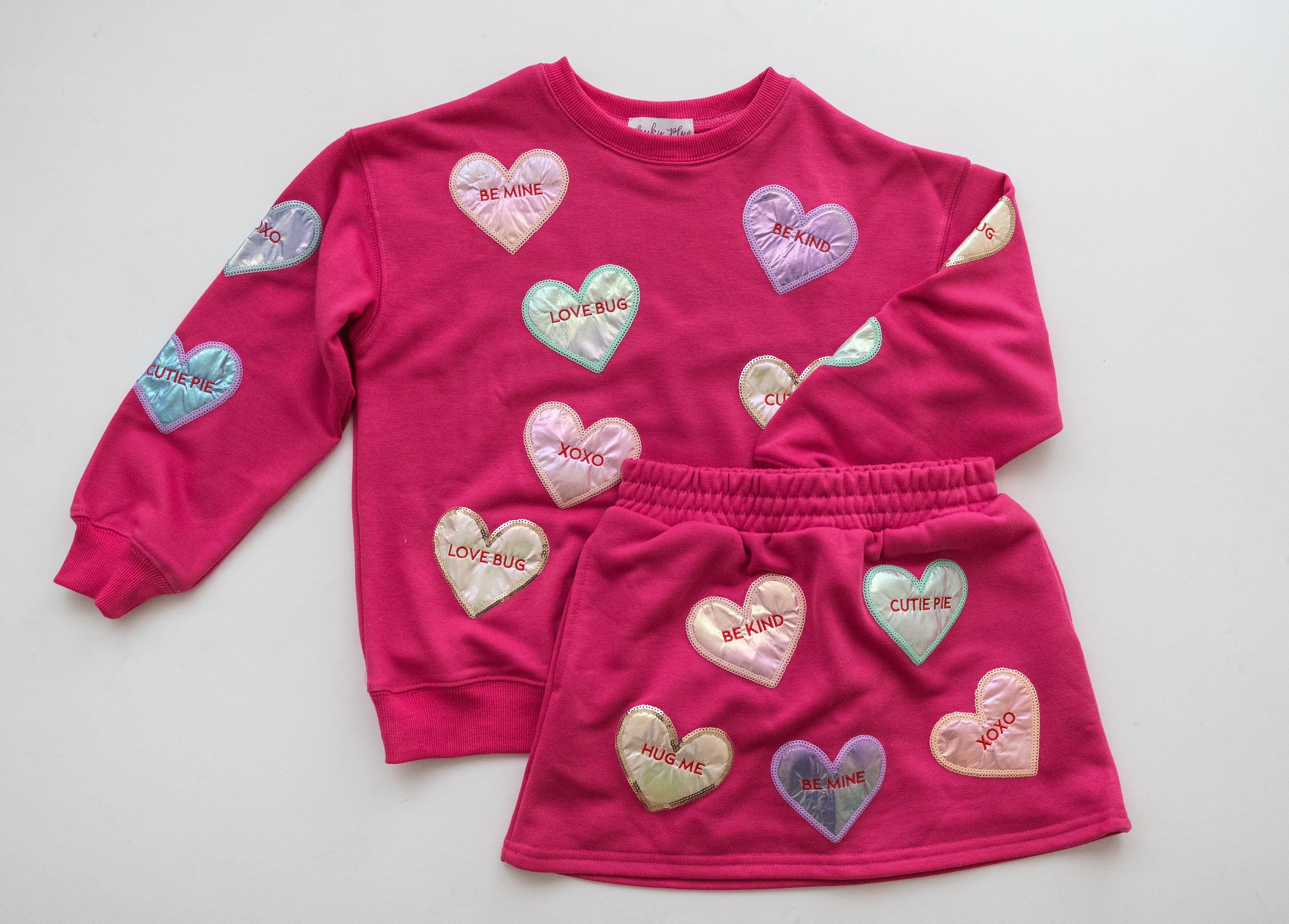 Skirt - Shimmer Candy Hearts