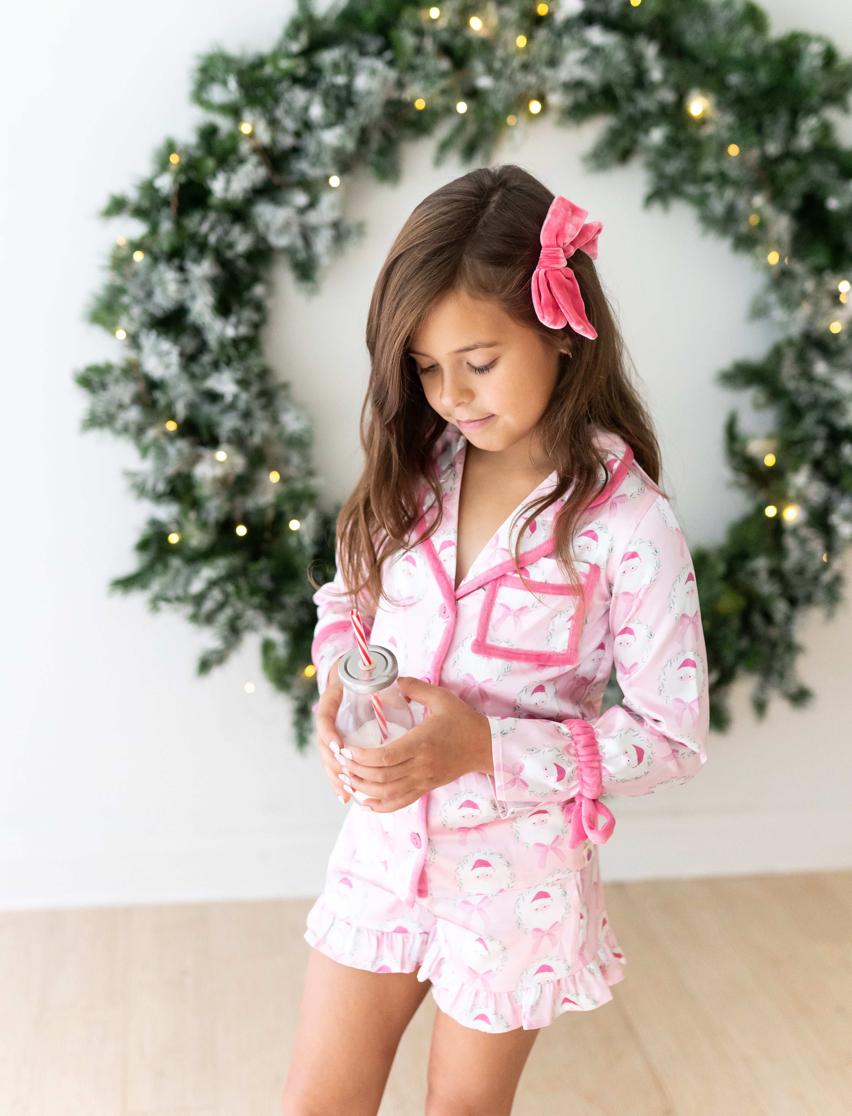 Satin Loungewear Set - Sugarplum Santa (Pre-Order)