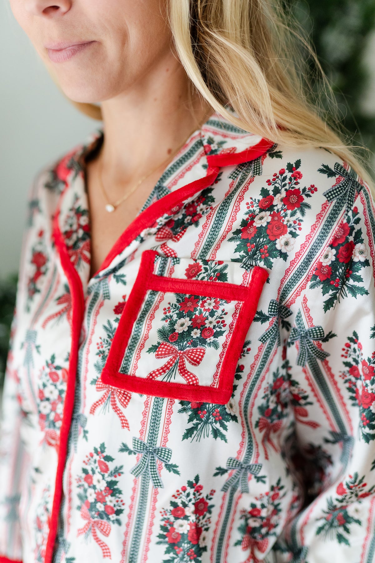 Women's Satin Loungewear Set - Christmas Keepsake (Pre-Order ships mid November)