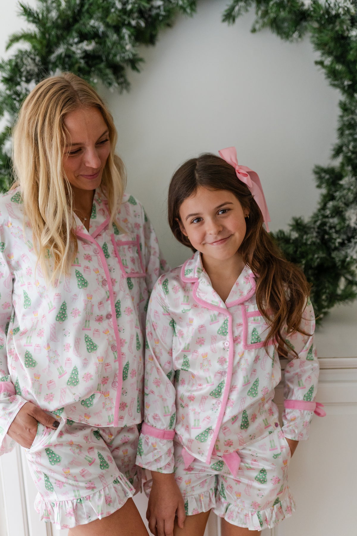 Satin Loungewear Set - Sugarplum Noel (Pre-Order ships early November)