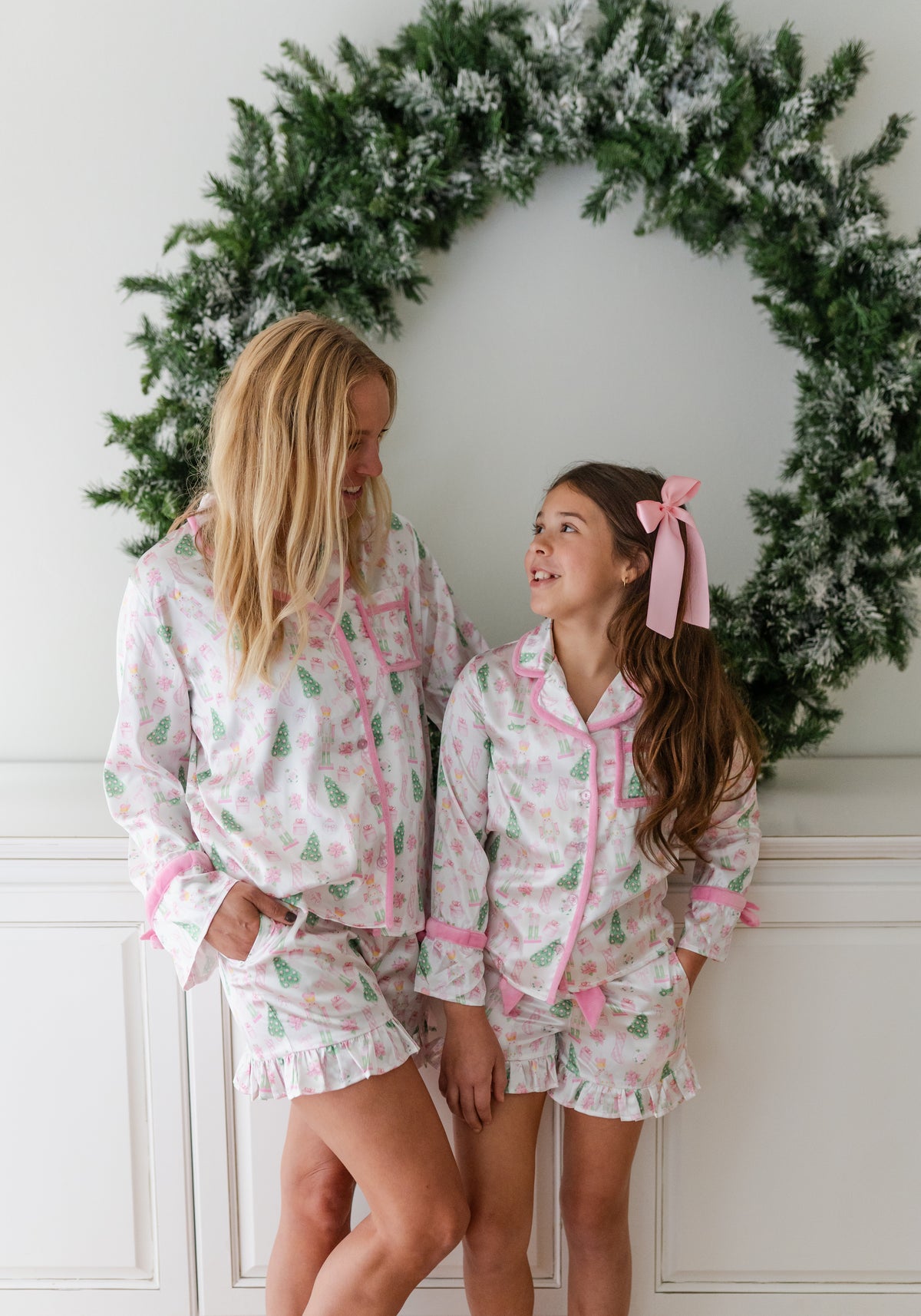 Satin Loungewear Set - Sugarplum Noel (Pre-Order ships early November)