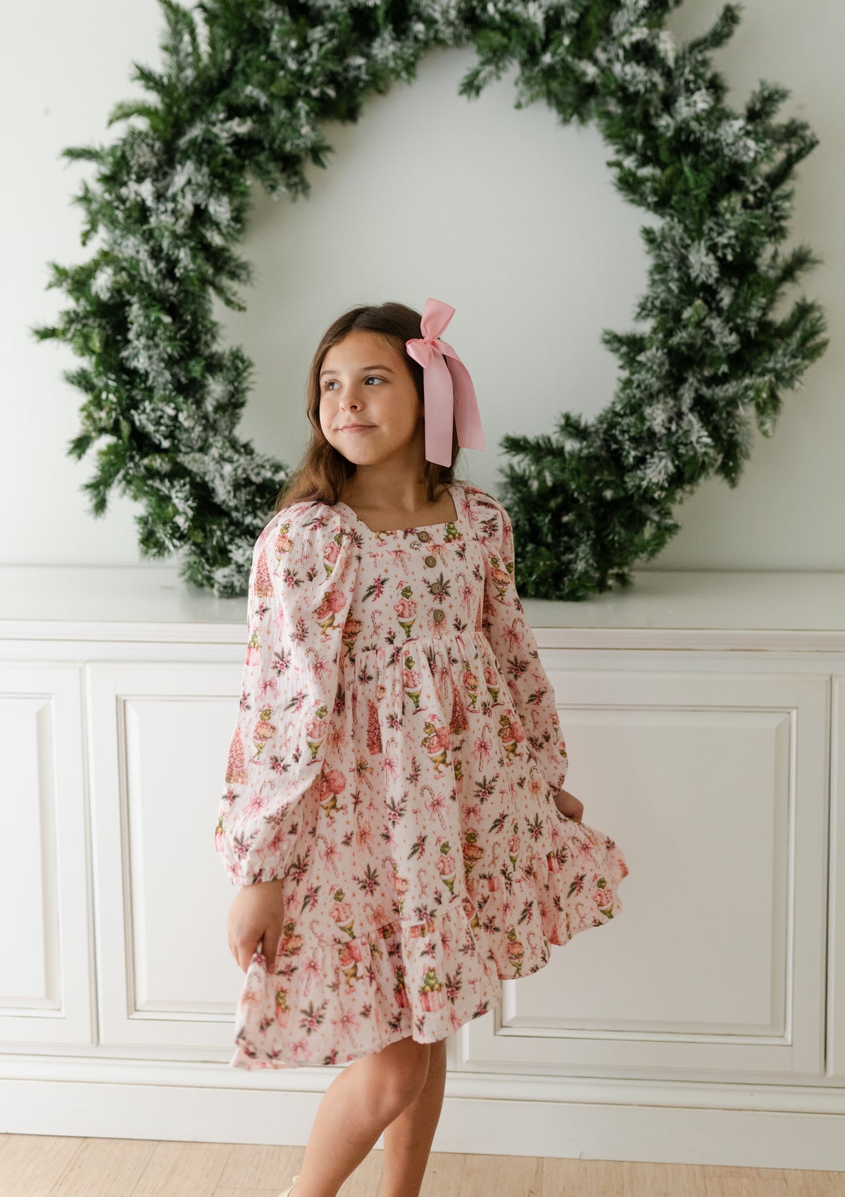 Puff Sleeve Gauze Dress - Merry Mischief (Pre-Order ships end of October)