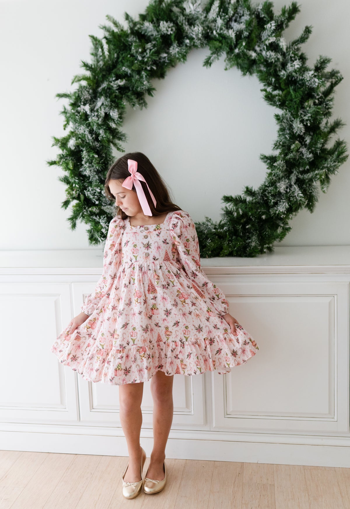 Puff Sleeve Gauze Dress - Merry Mischief (Pre-Order ships end of October)
