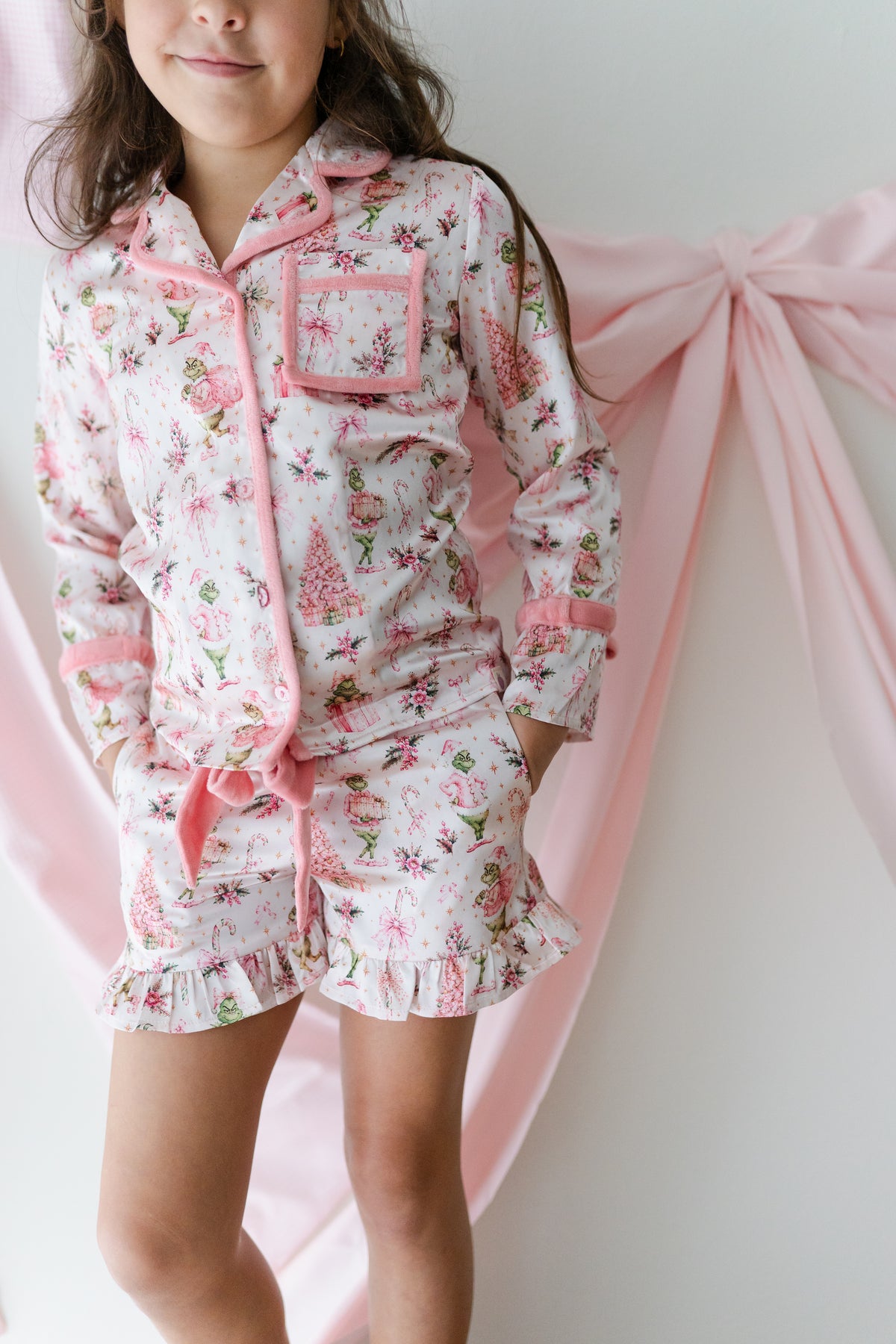 Satin Loungewear Set - Merry Mischief (Pre-Order ships early November)