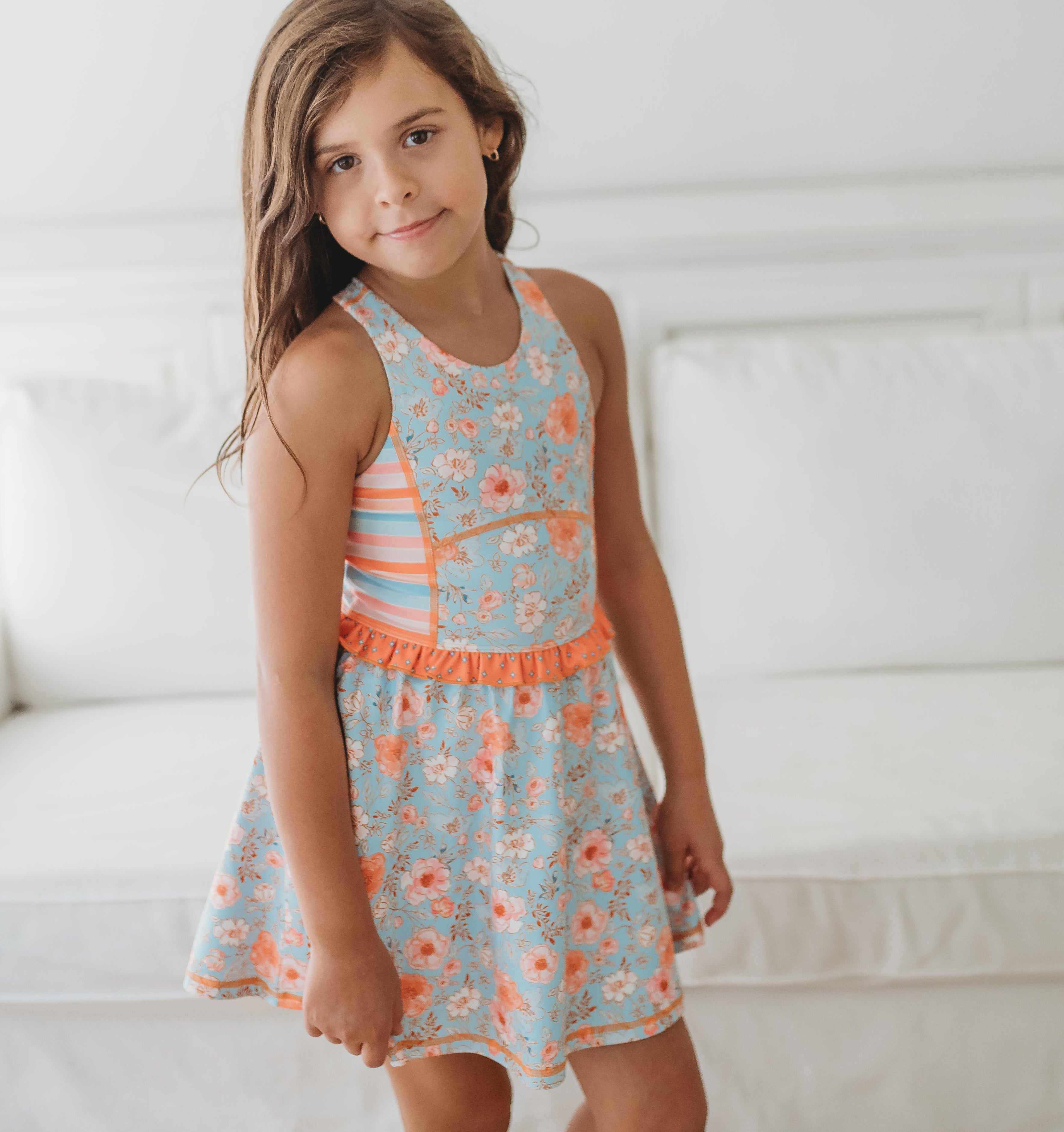 Athletic Dress - Tangerine Tides (Pre-Order)