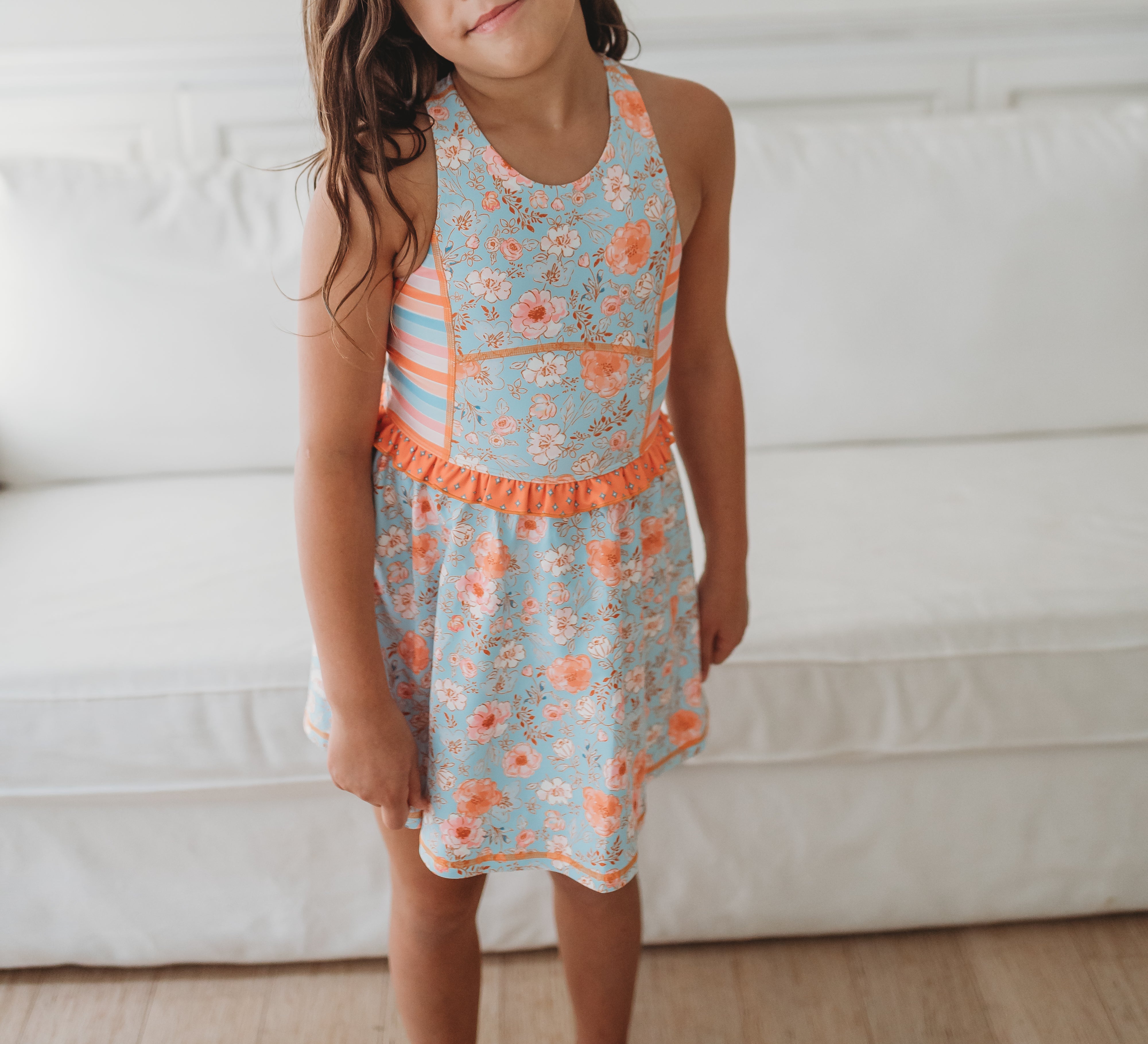 Athletic Dress - Tangerine Tides (Pre-Order)