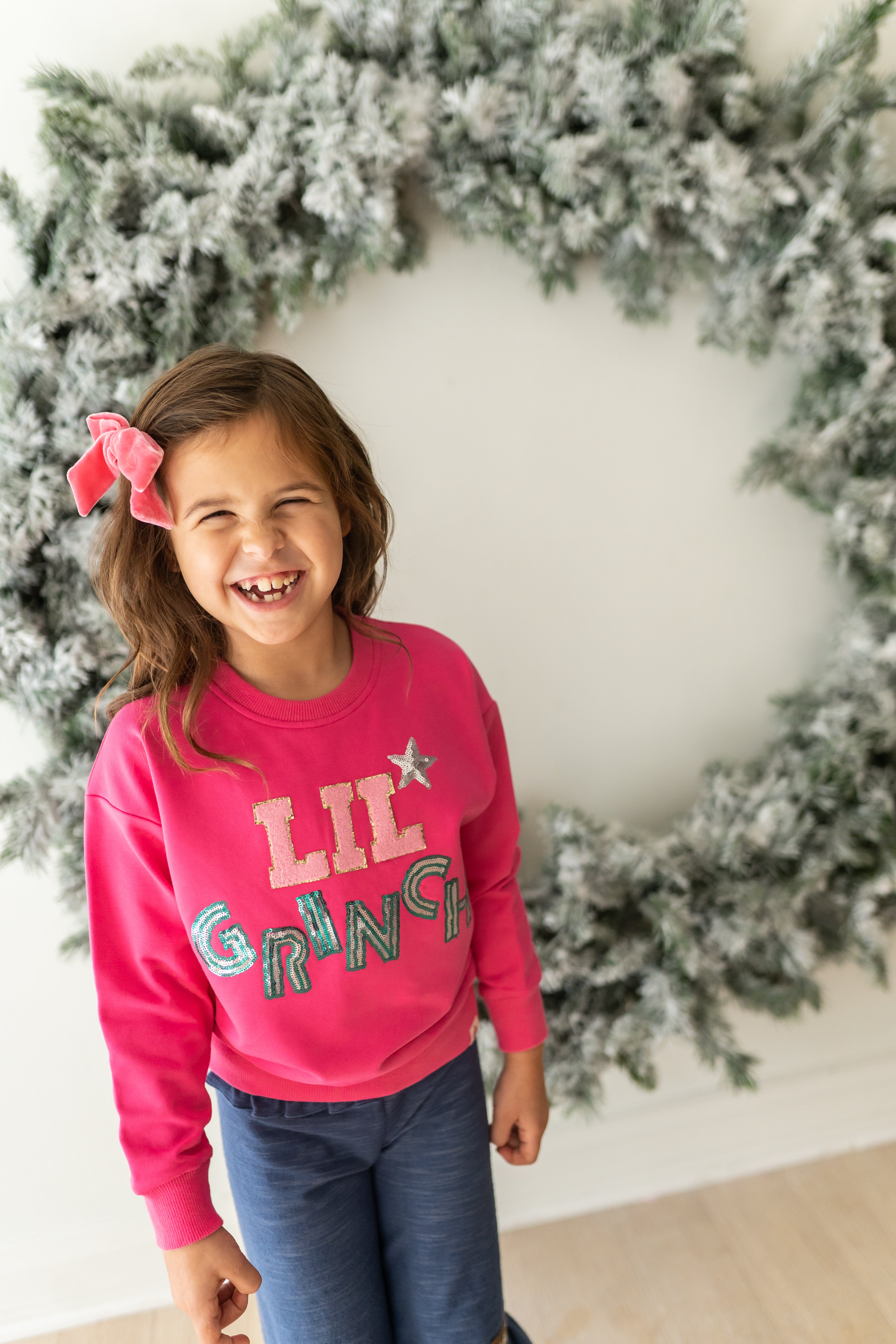 Chenille Sweatshirt - Lil' Grinch