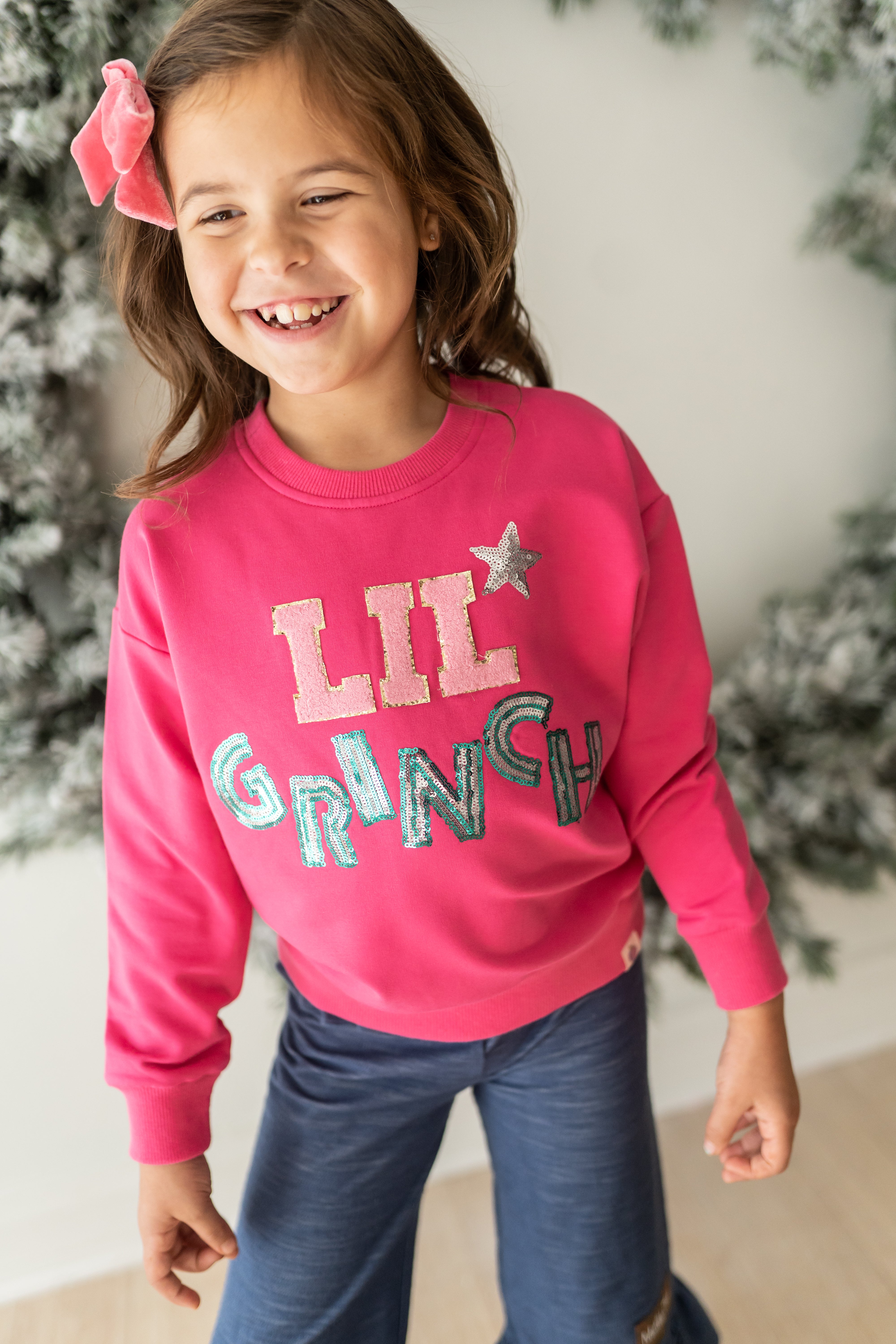 Chenille Sweatshirt - Lil' Grinch