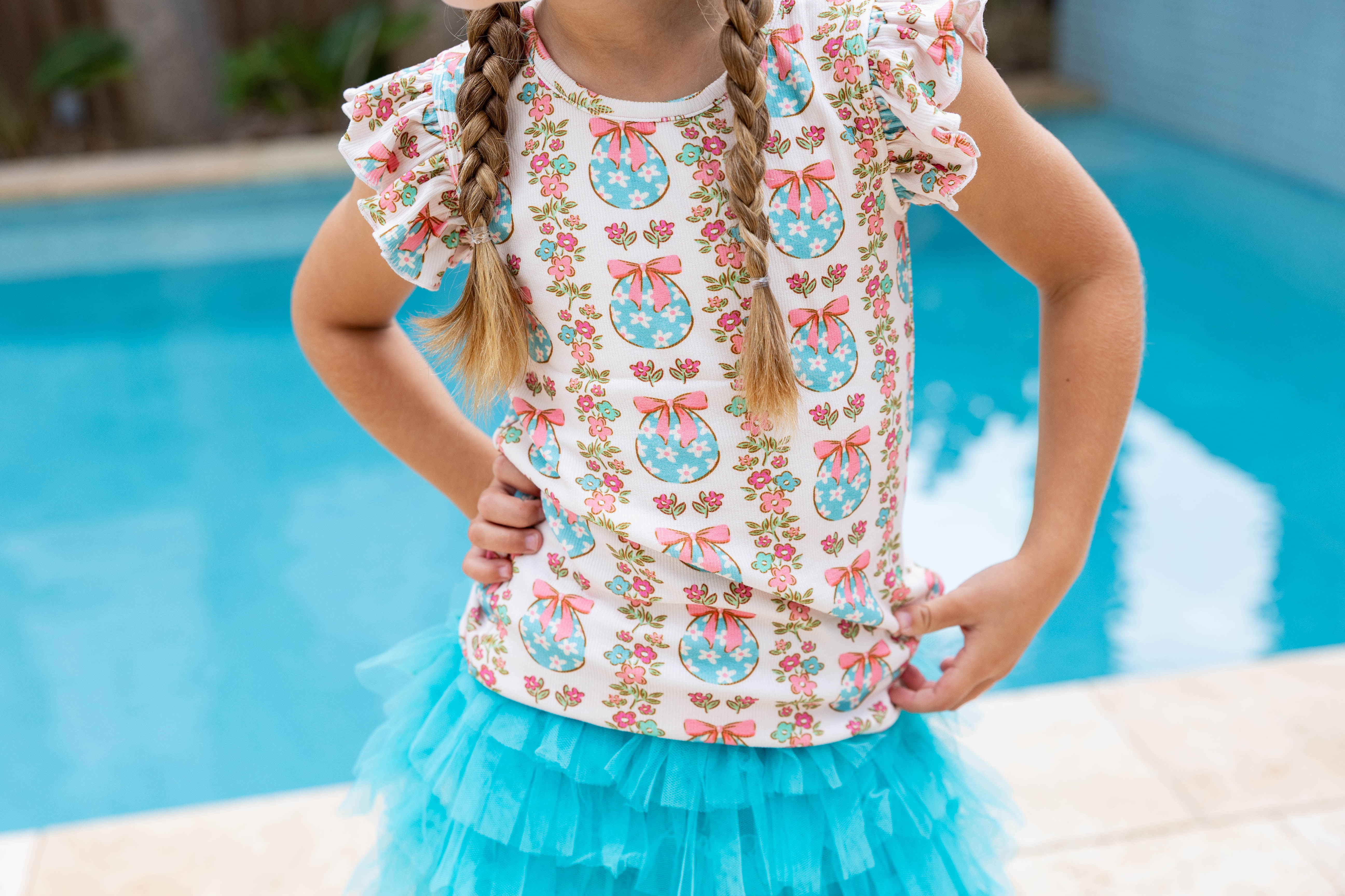 Ribbed Ruffle Top - The Egg Hunt Edit