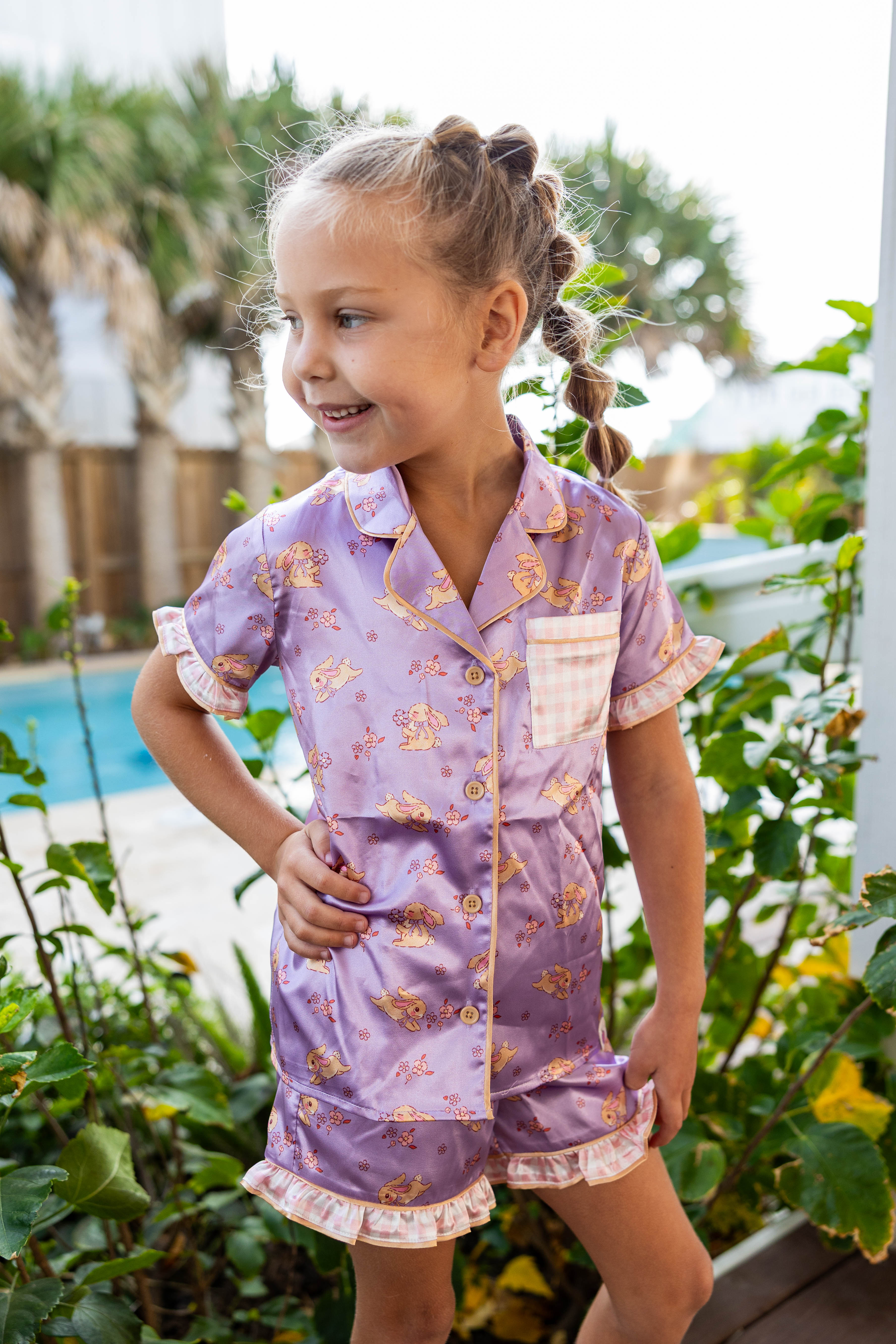 Satin Loungewear Set - Cottontail Garden