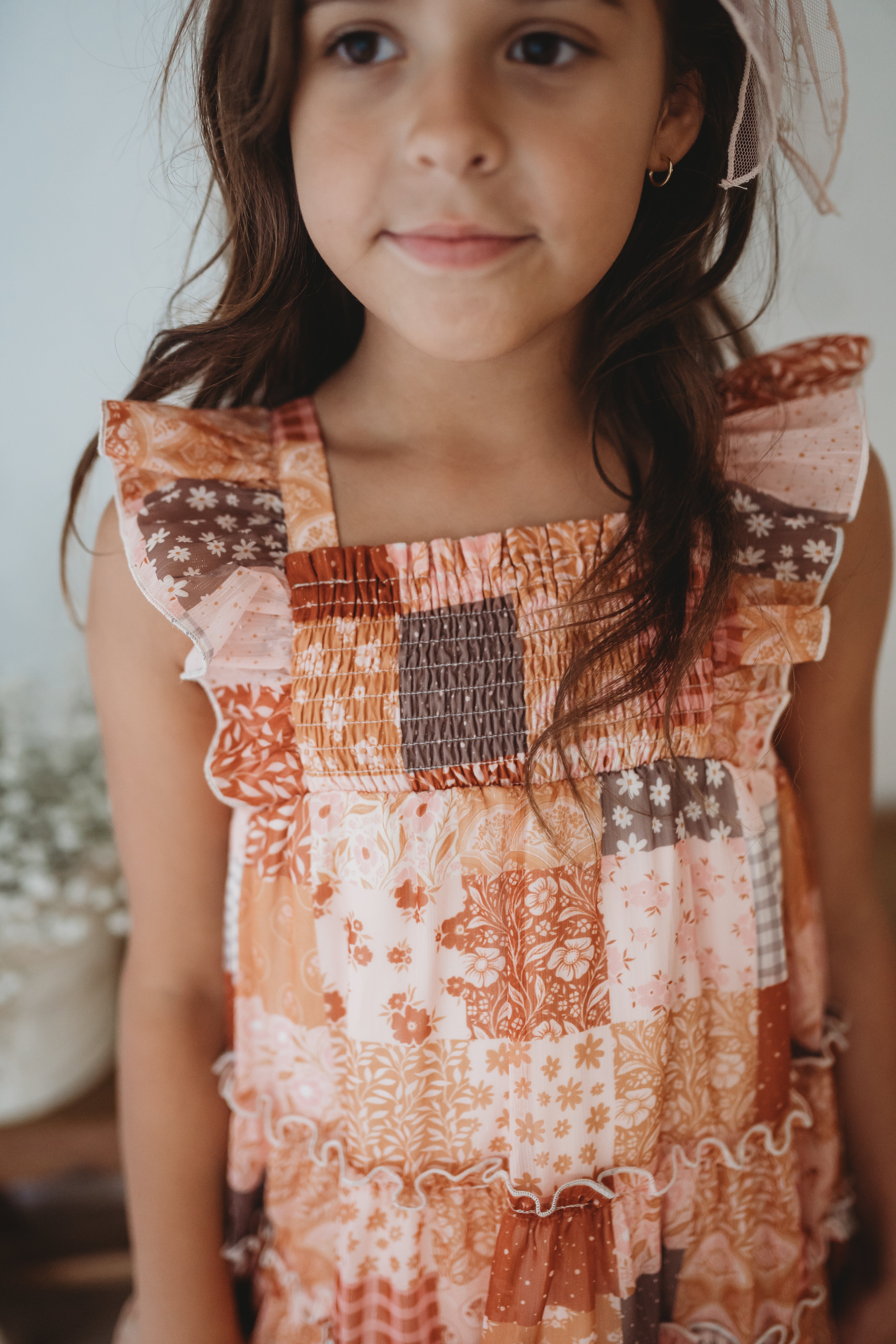 Brielle Shimmer Dress - Harvest Stitch Patchwork (Pre-Order)