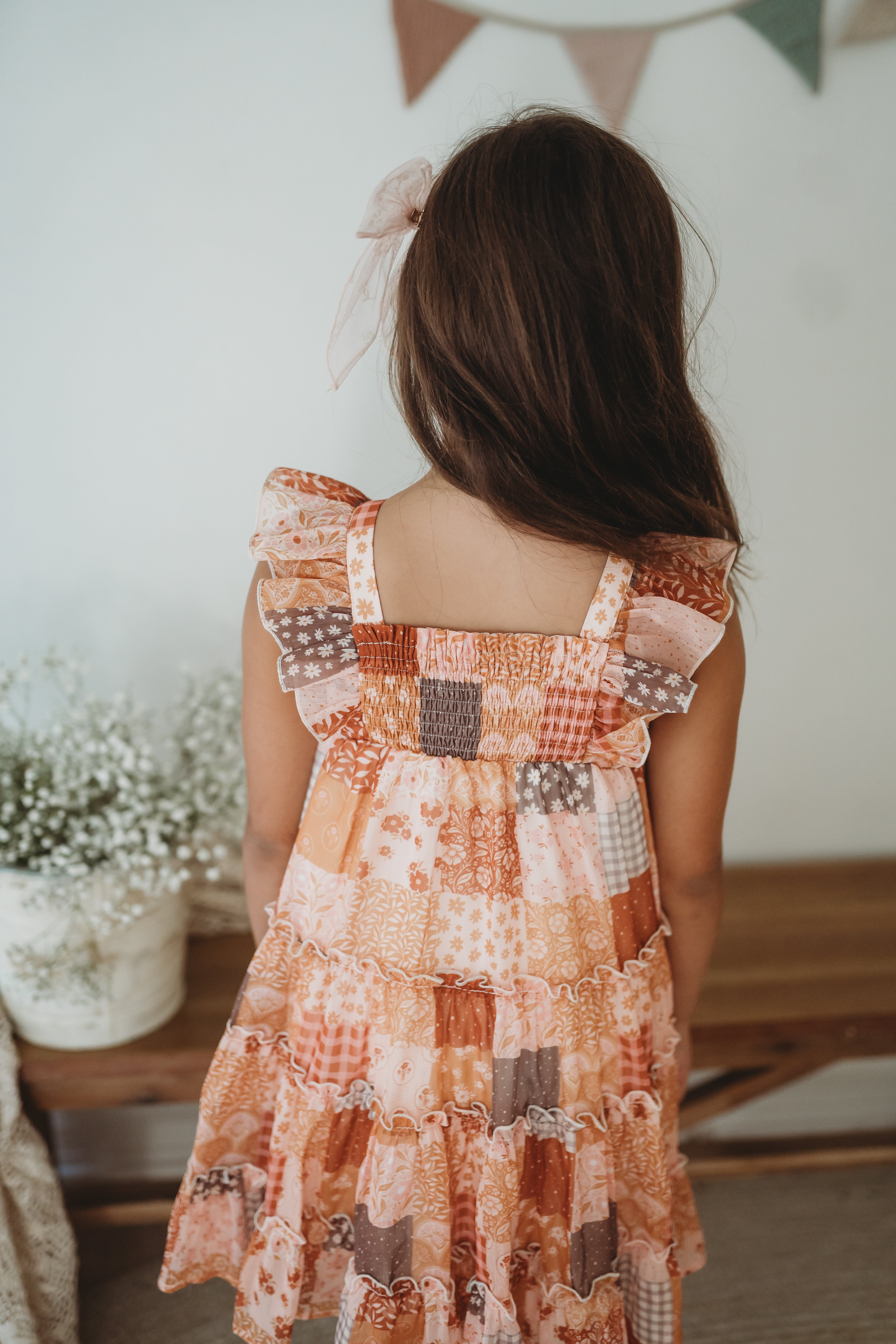 Brielle Shimmer Dress - Harvest Stitch Patchwork (Pre-Order)