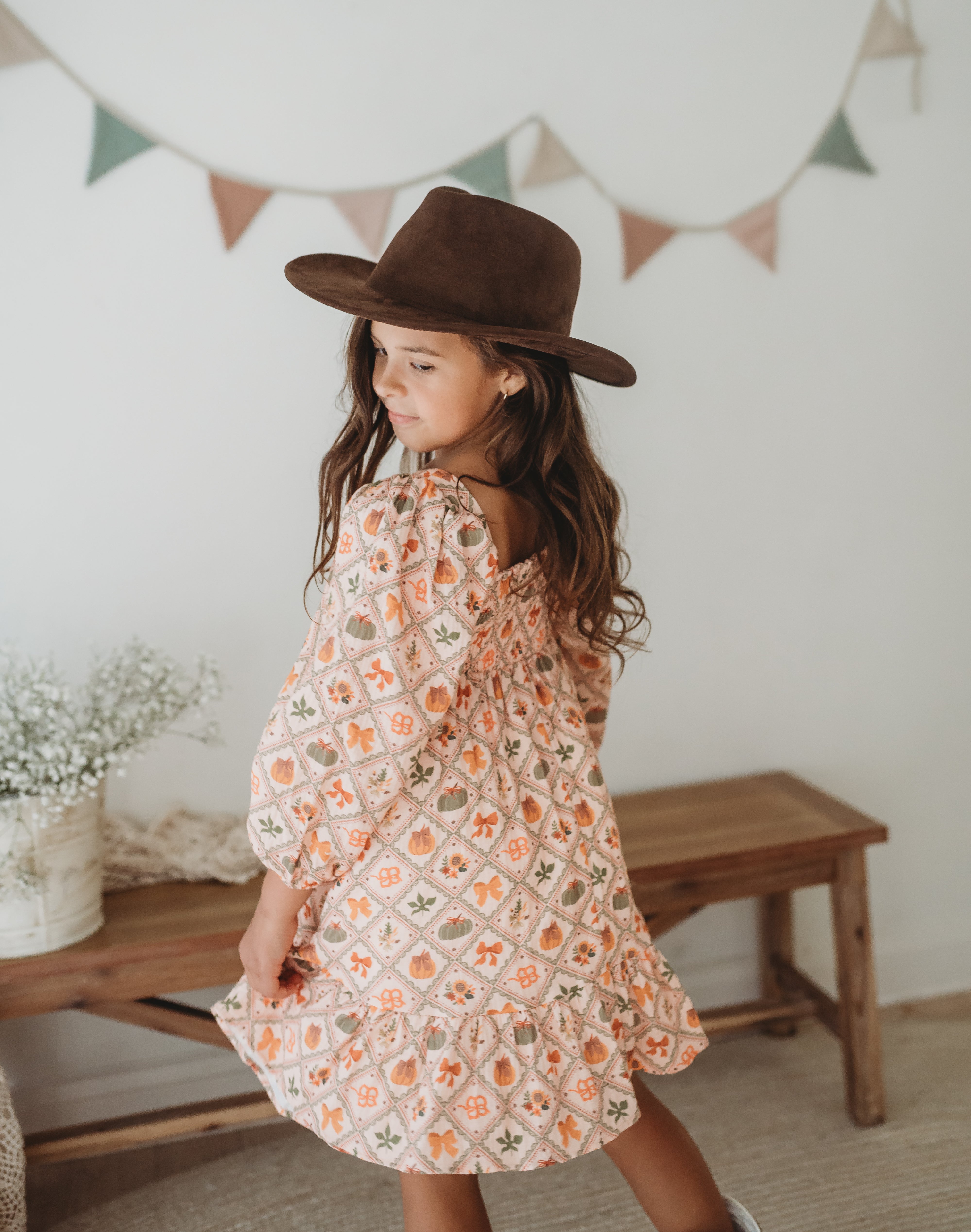 Puff Sleeve Gauze Dress - Heirloom Harvest (Pre-Order)