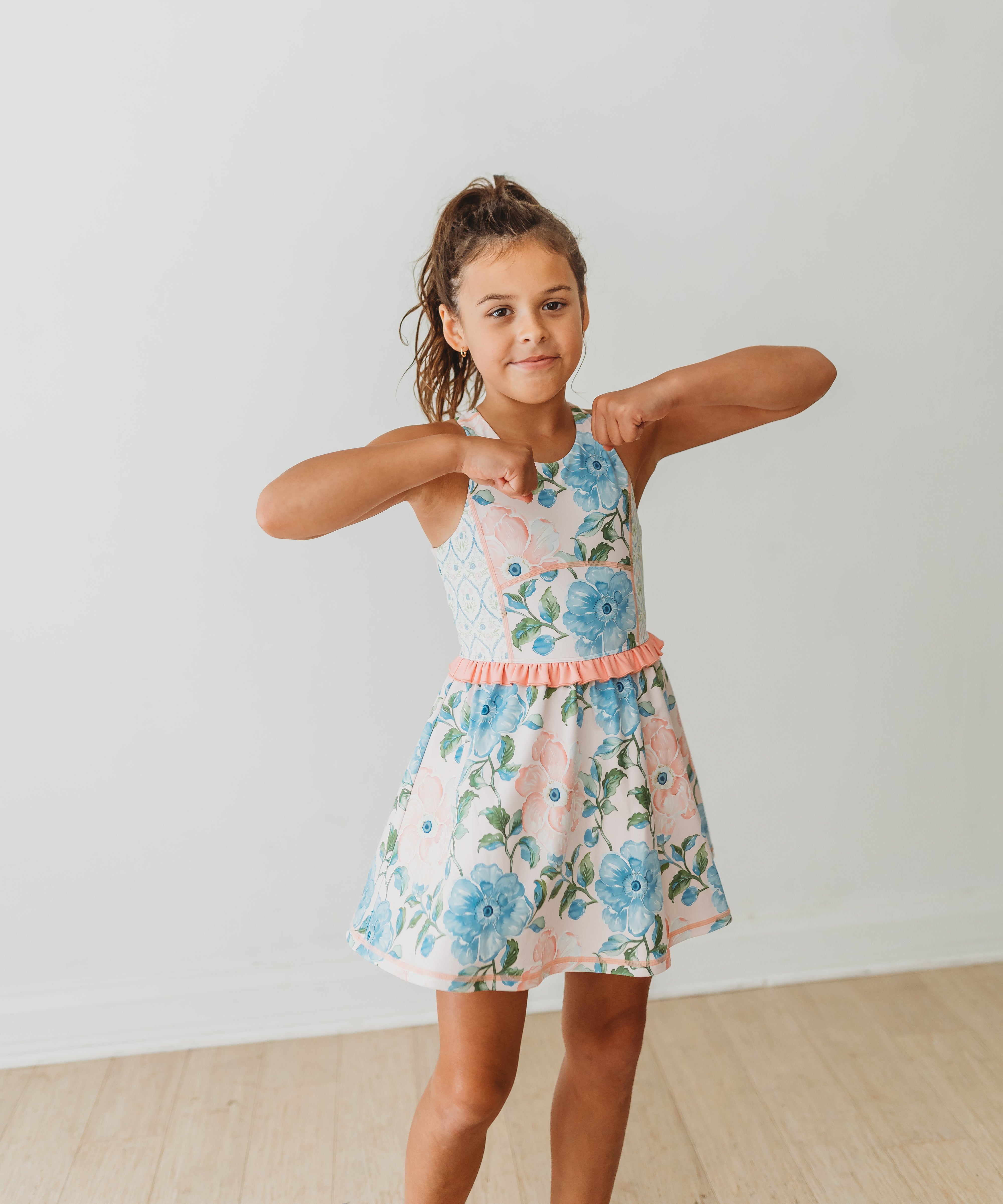 Athletic Dress - Blush & Bloom (Blue) (Pre-Order)