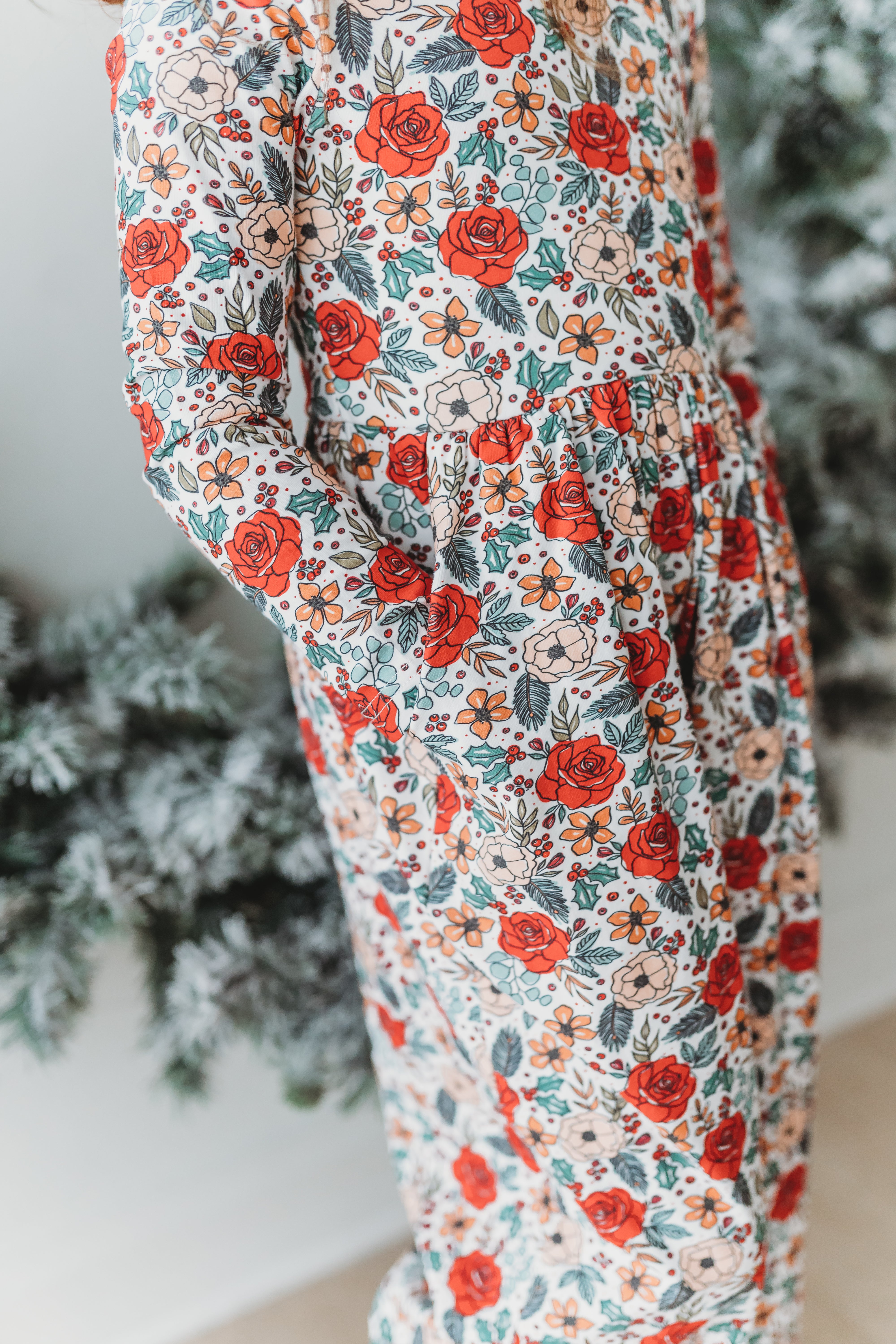 Ivy Romper - Jingle Bell Blooms