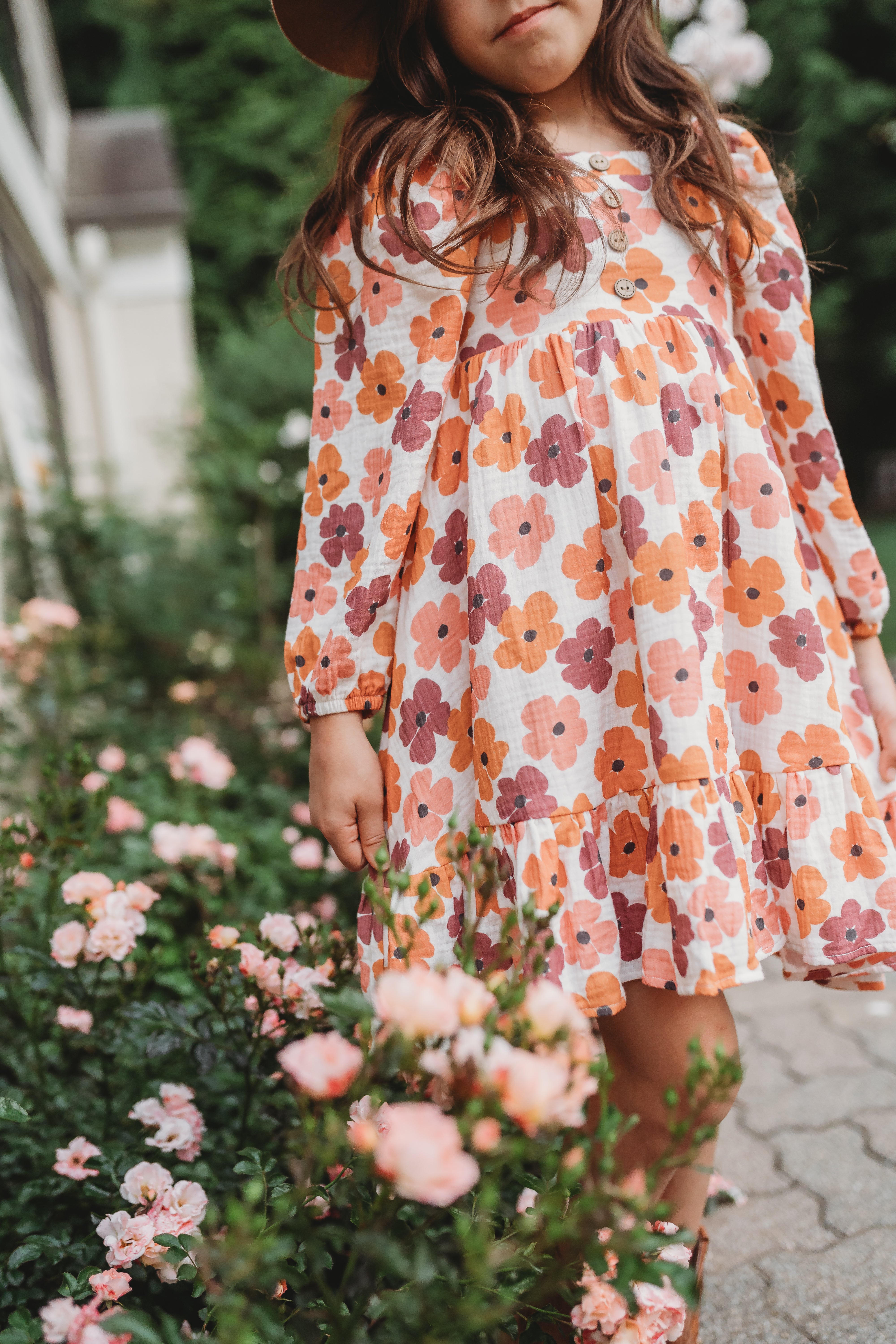 Puff Sleeve Gauze Dress - Wild Plum