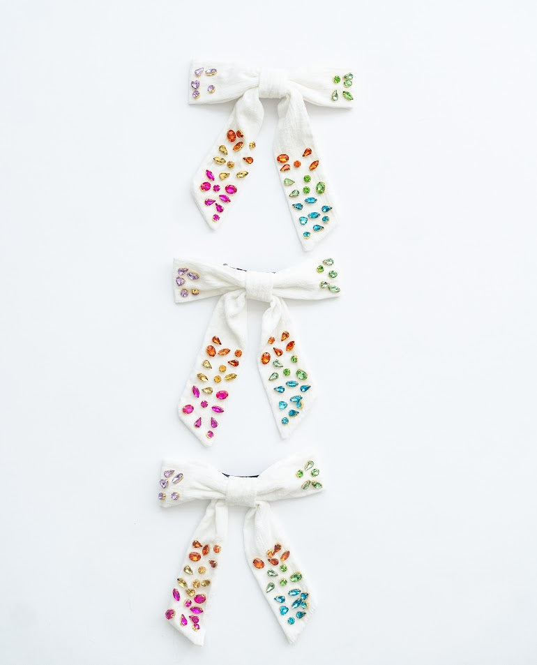 Rhinestone Hair Bow - Bling It On