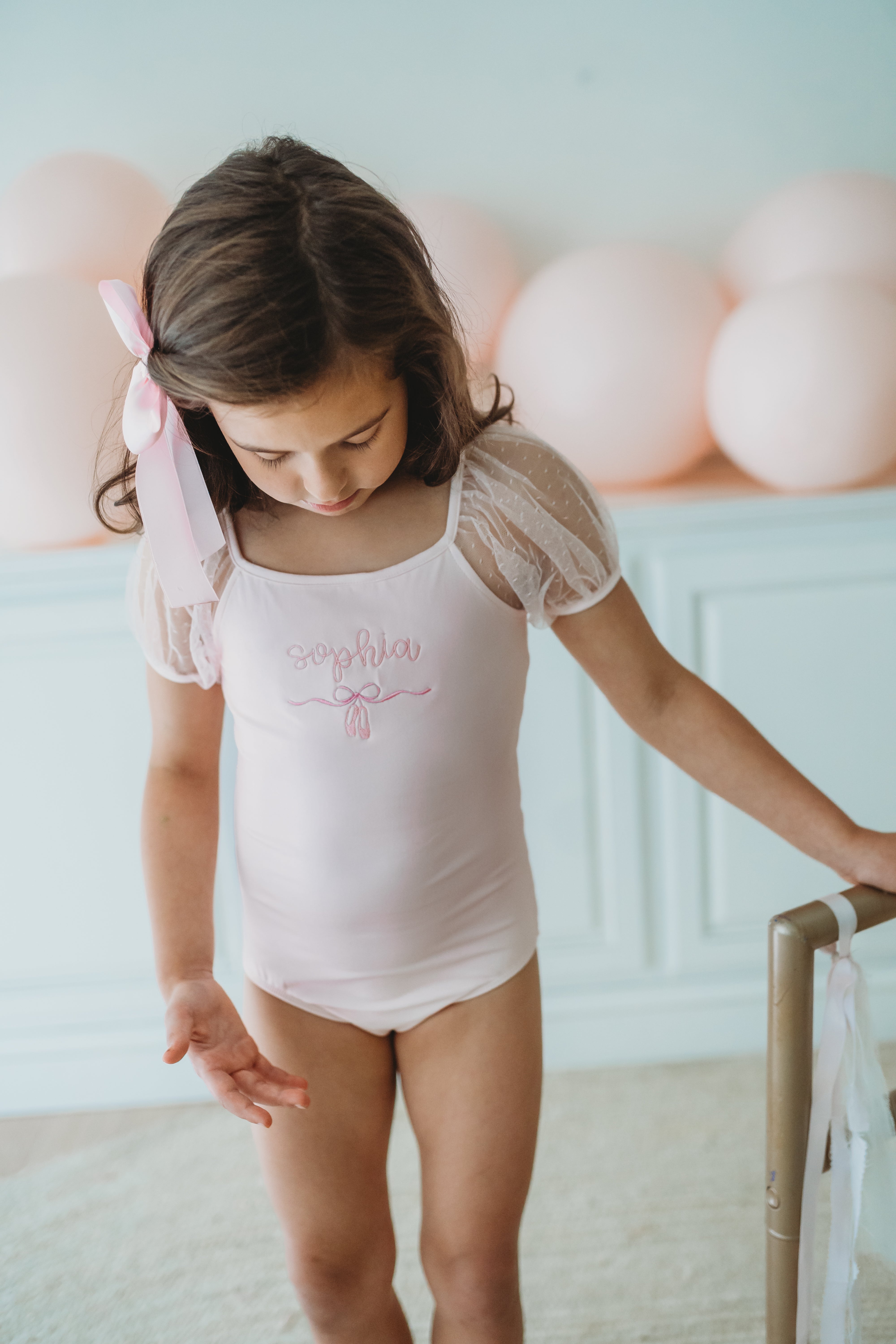 Mesh Leotard - Pink Bliss