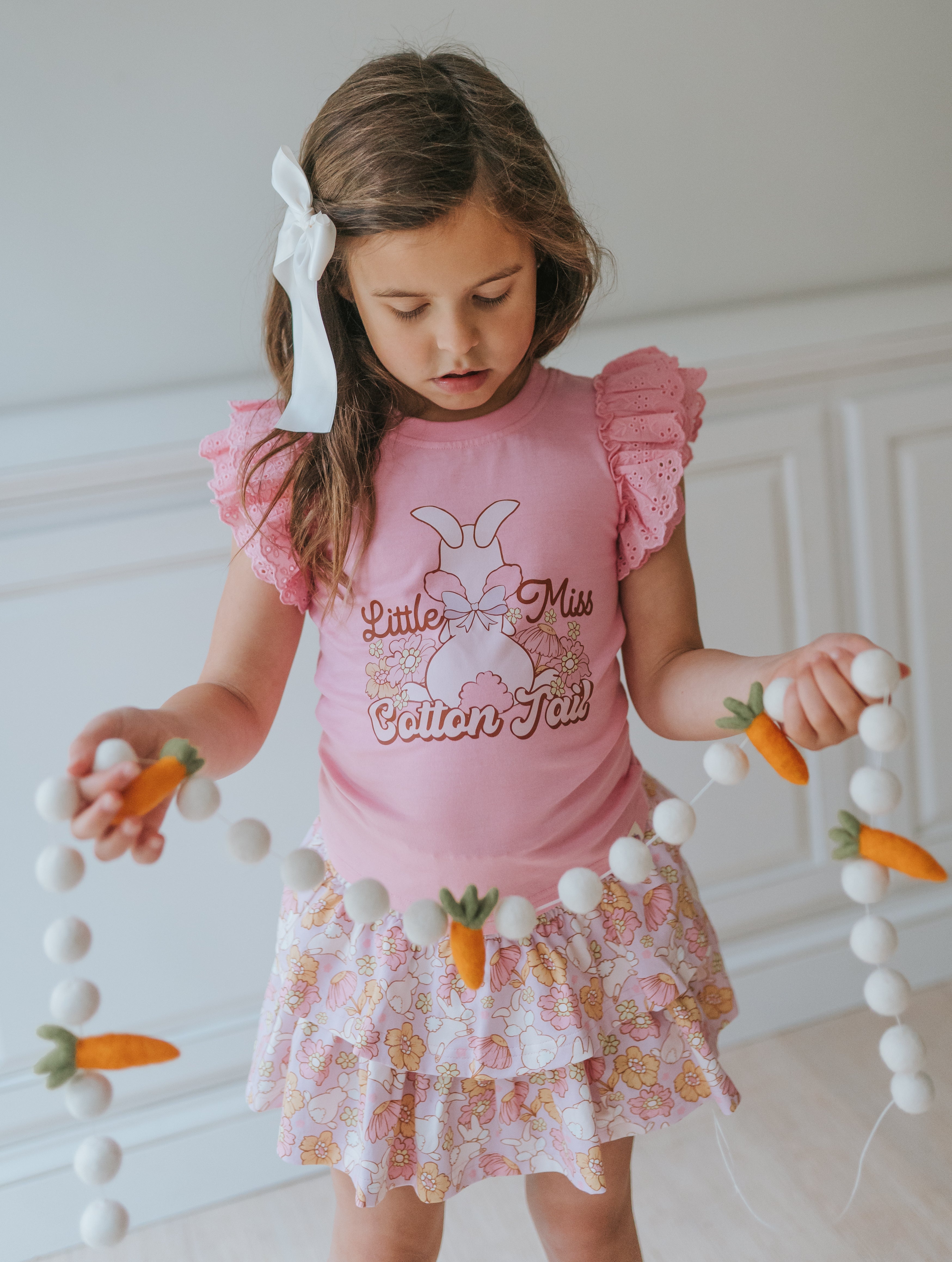 Vintage Eyelet Tee - Little Miss Cottontail