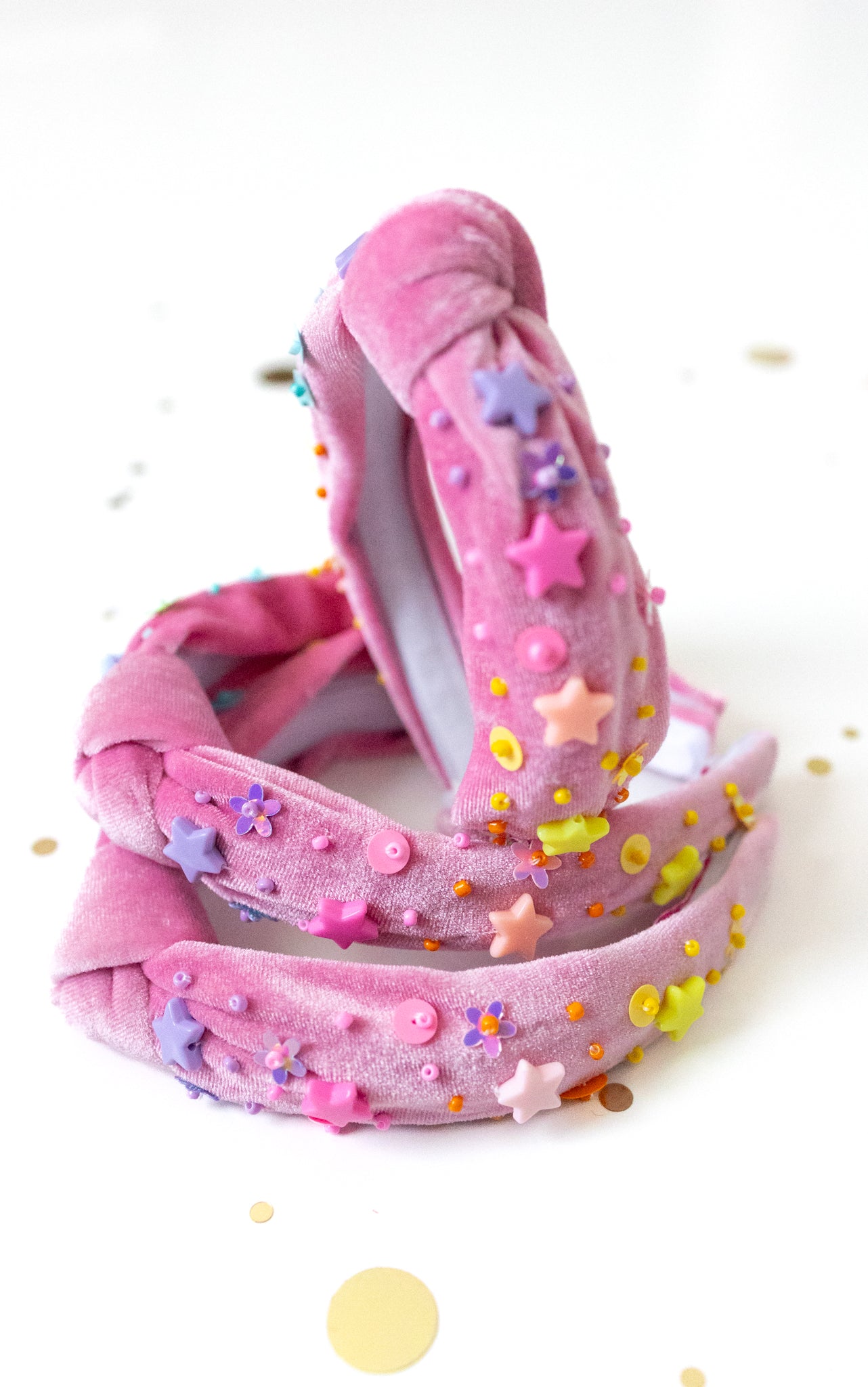 Beaded Headband - Happy Hues