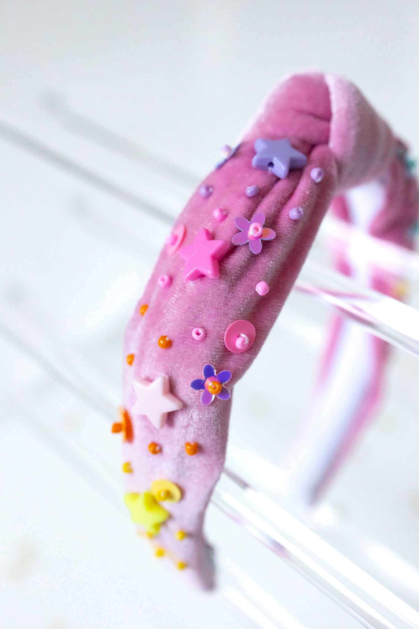 Beaded Headband - Happy Hues