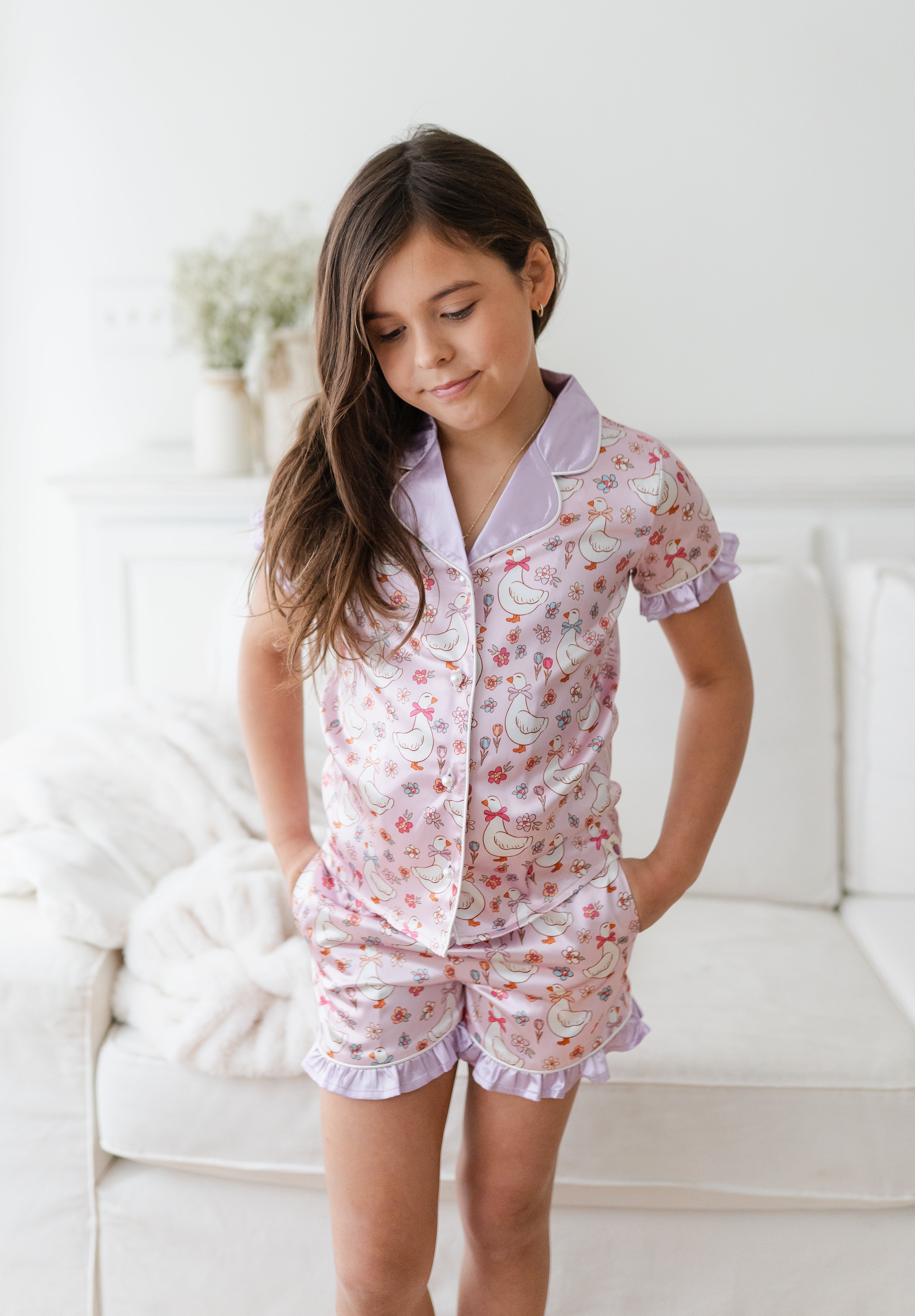 Satin Loungewear Set - Duck Duck Goose