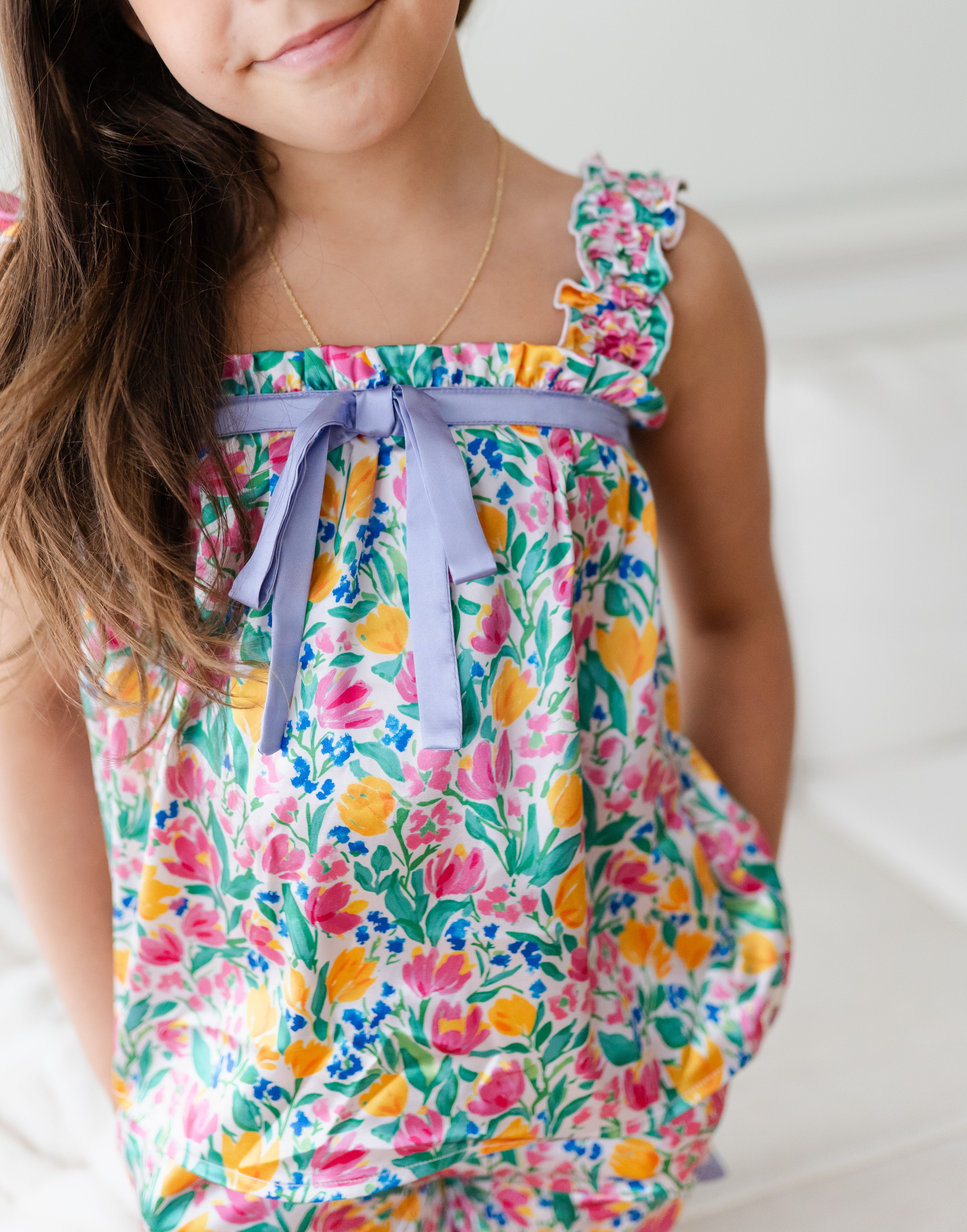 Satin Loungewear Set - Garden Party