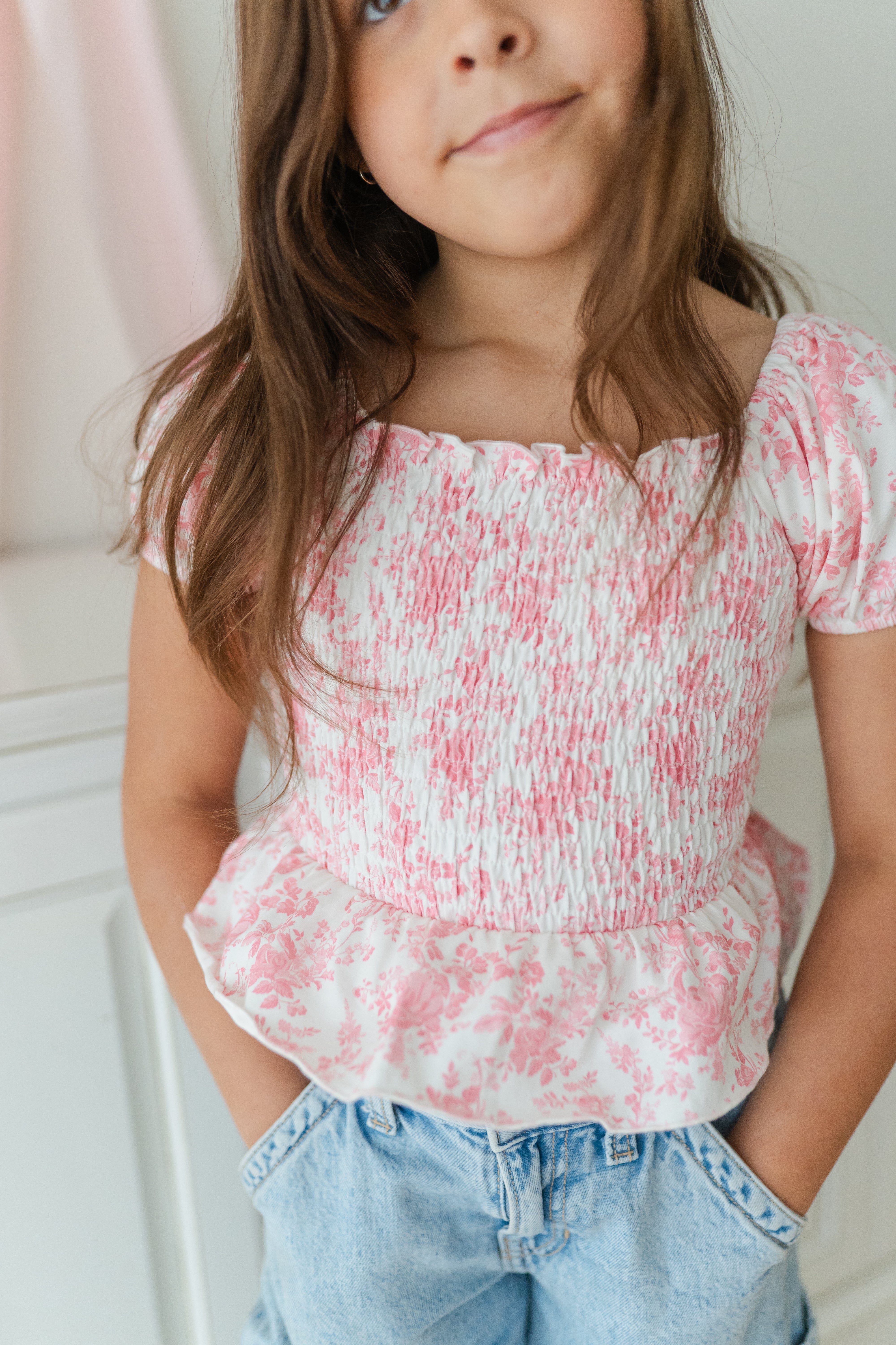 Peplum Top - Toile de Rose (Pre-Order)