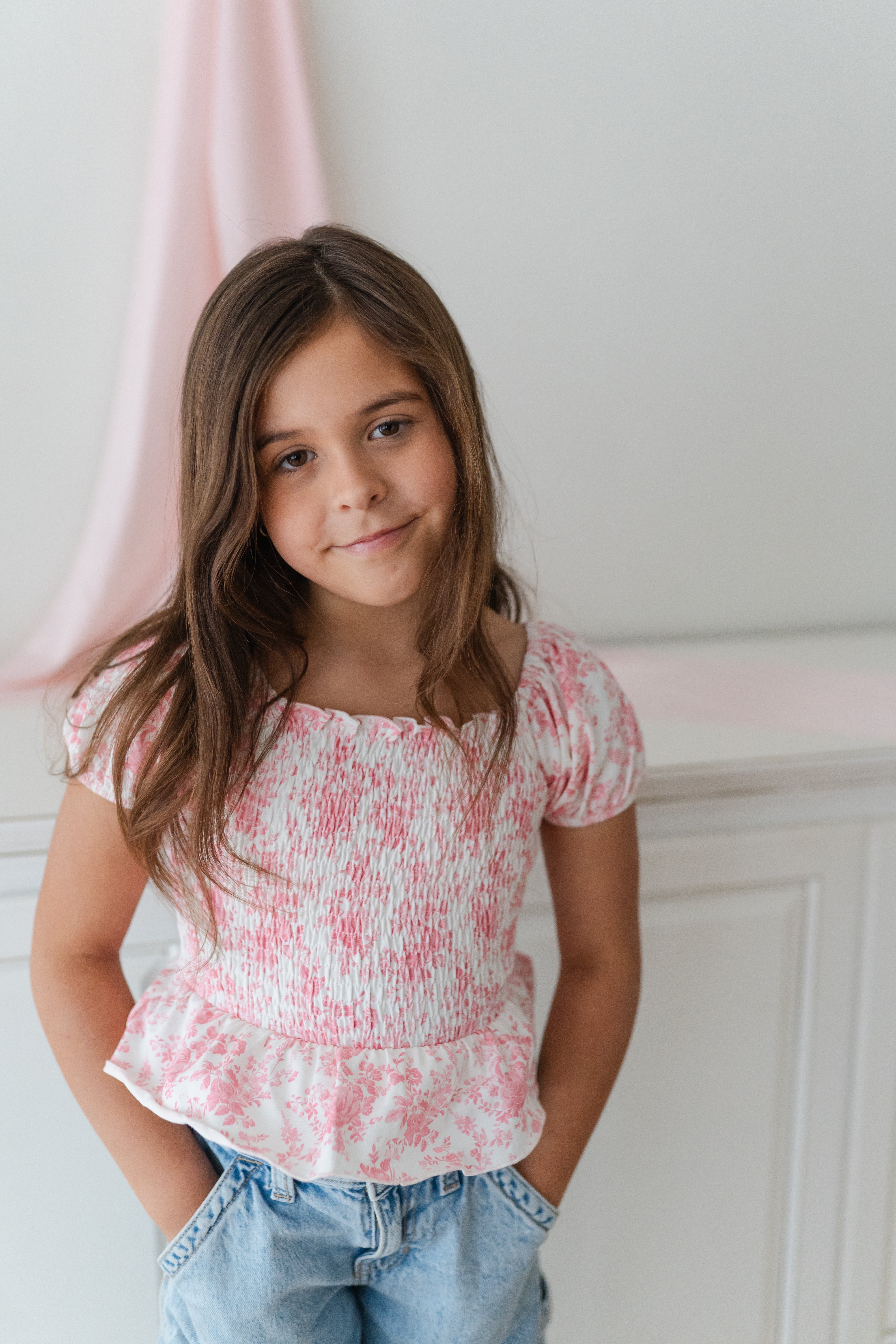 Peplum Top - Toile de Rose (Pre-Order)