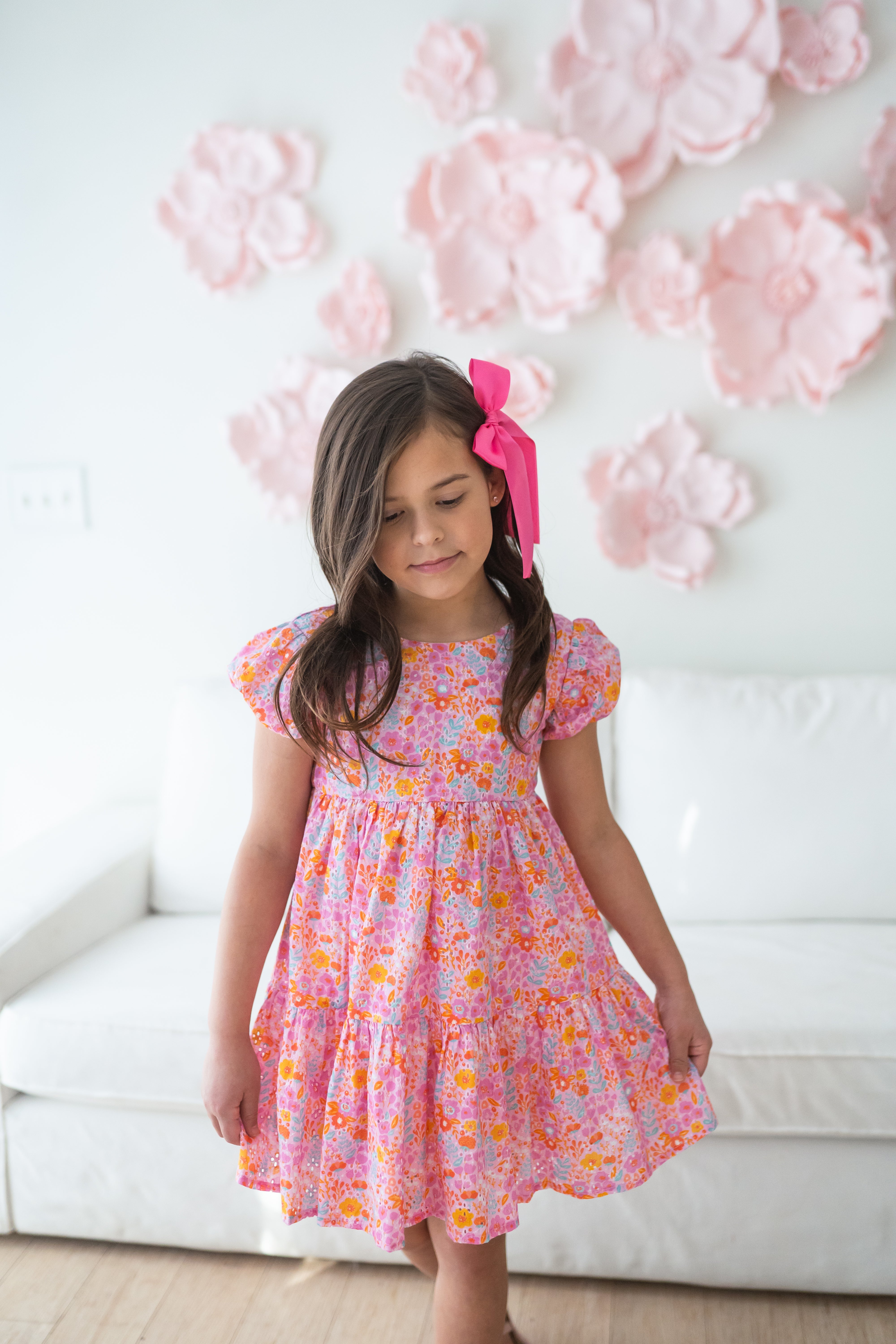 Eyelet Dress - Pink Papaya Parade (Pre-Order)