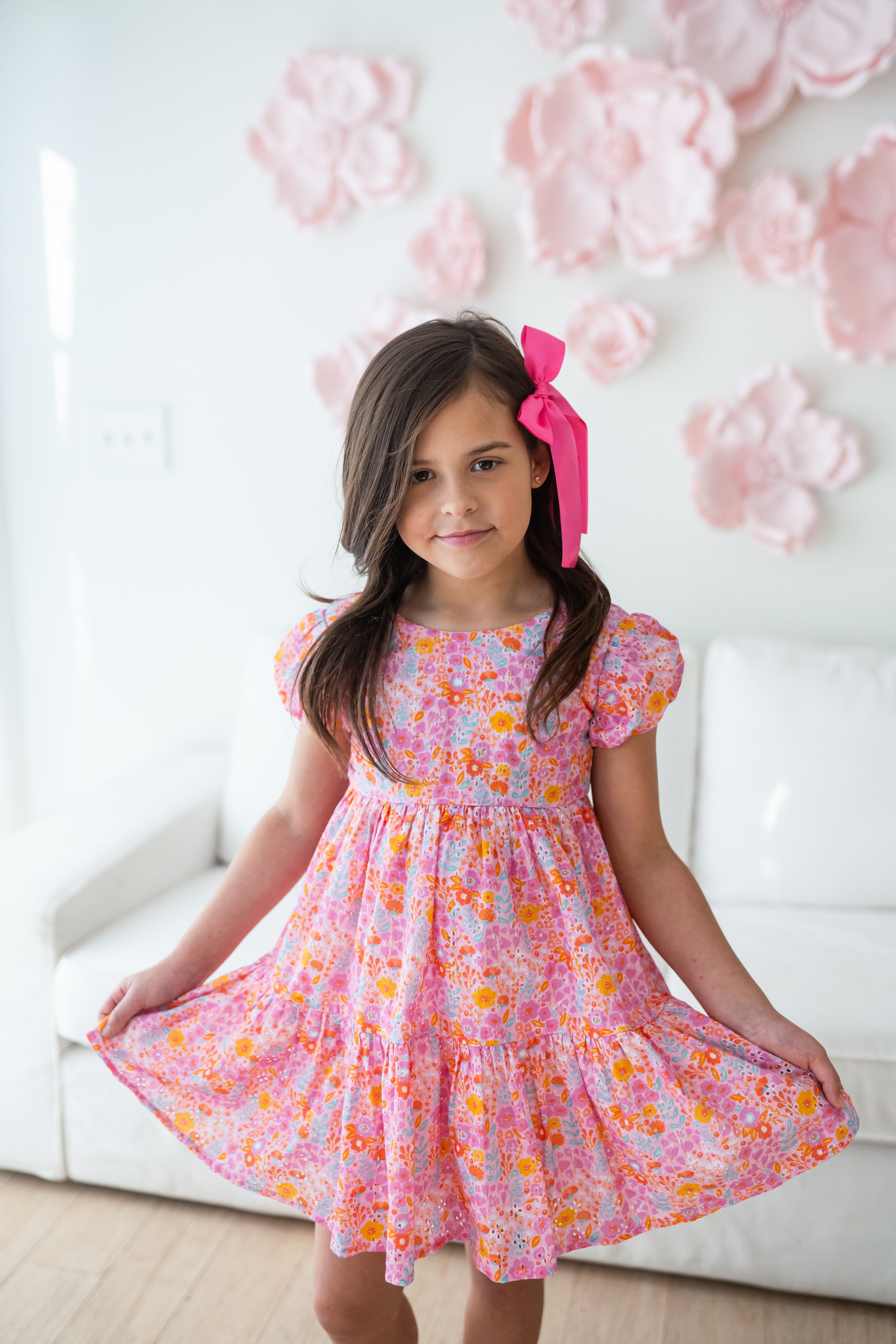 Eyelet Dress - Pink Papaya Parade (Pre-Order)