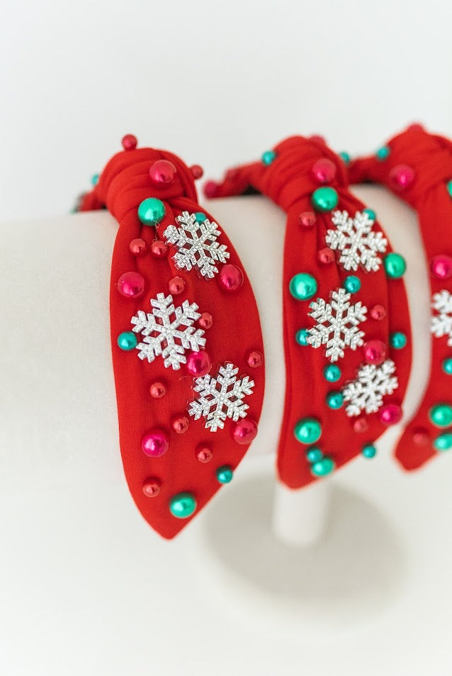 Beaded Headband - Holiday Cheer